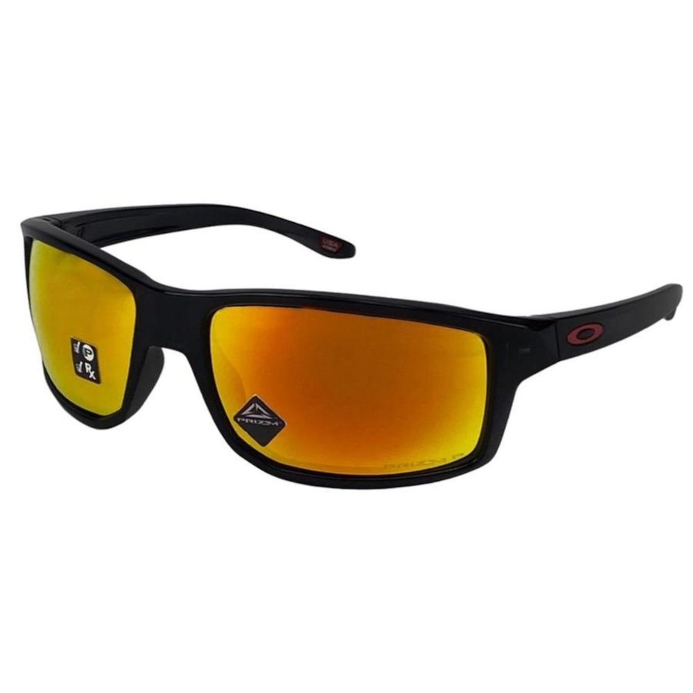 Óculos de Sol Oakley Unissex Gibston Black Ink Prizm Ruby Polarized - Foto 1