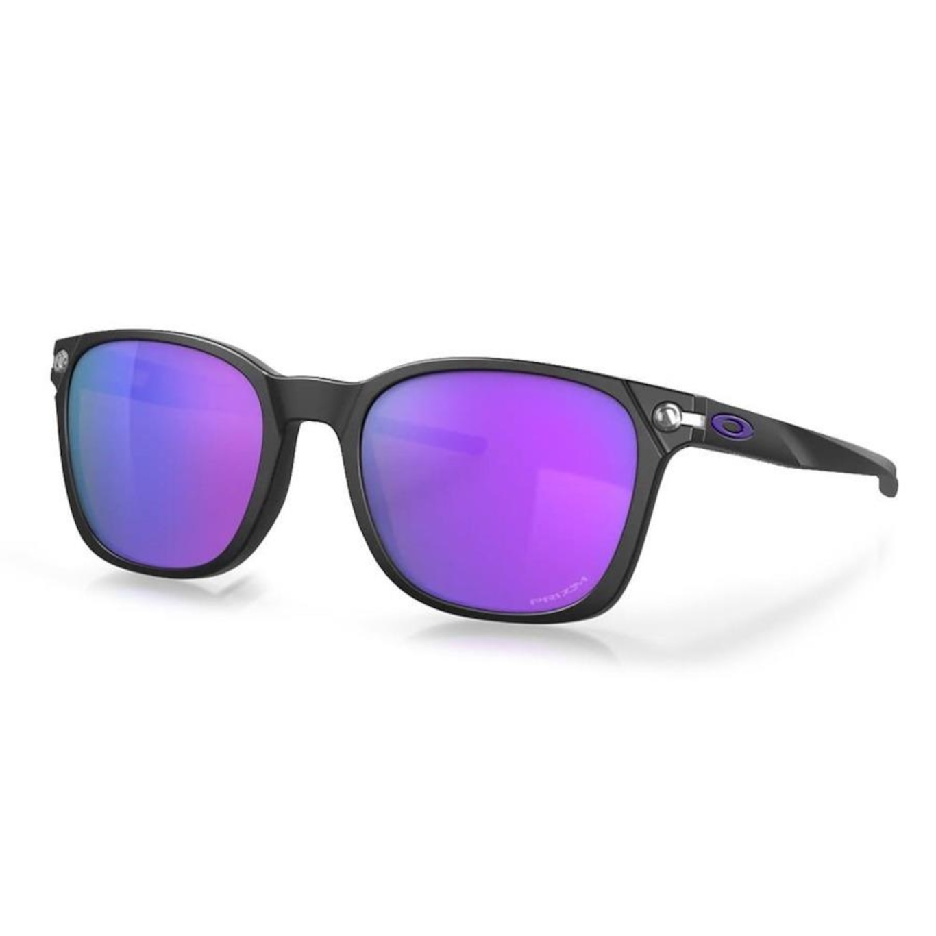 Óculos de Sol Oakley Unissex Ojector Matte Black Prizm Violet - Foto 1