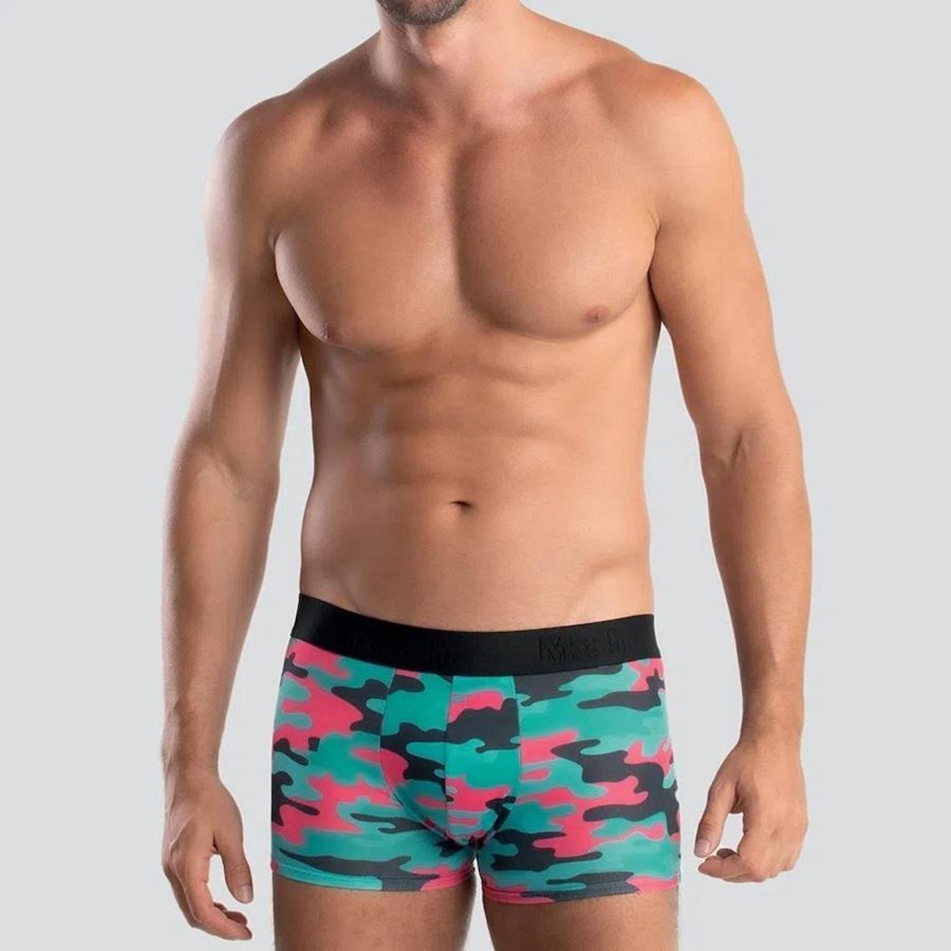 Cueca Boxer Mash Masculina Cotton Estampa Camuflada - Foto 2