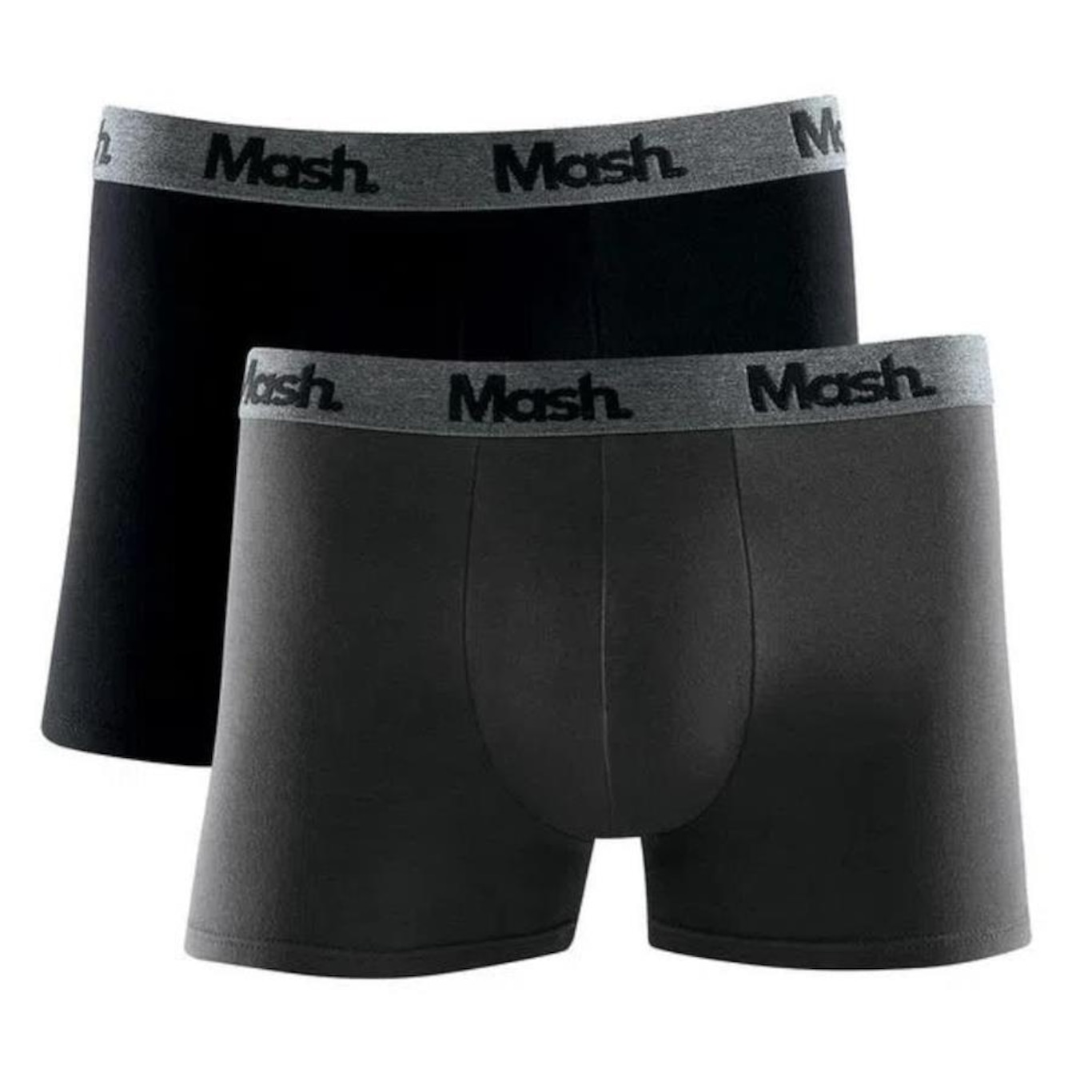 Kit 2 Cueca Boxer Cotton Mash Masculina Cós Elástico - Foto 1