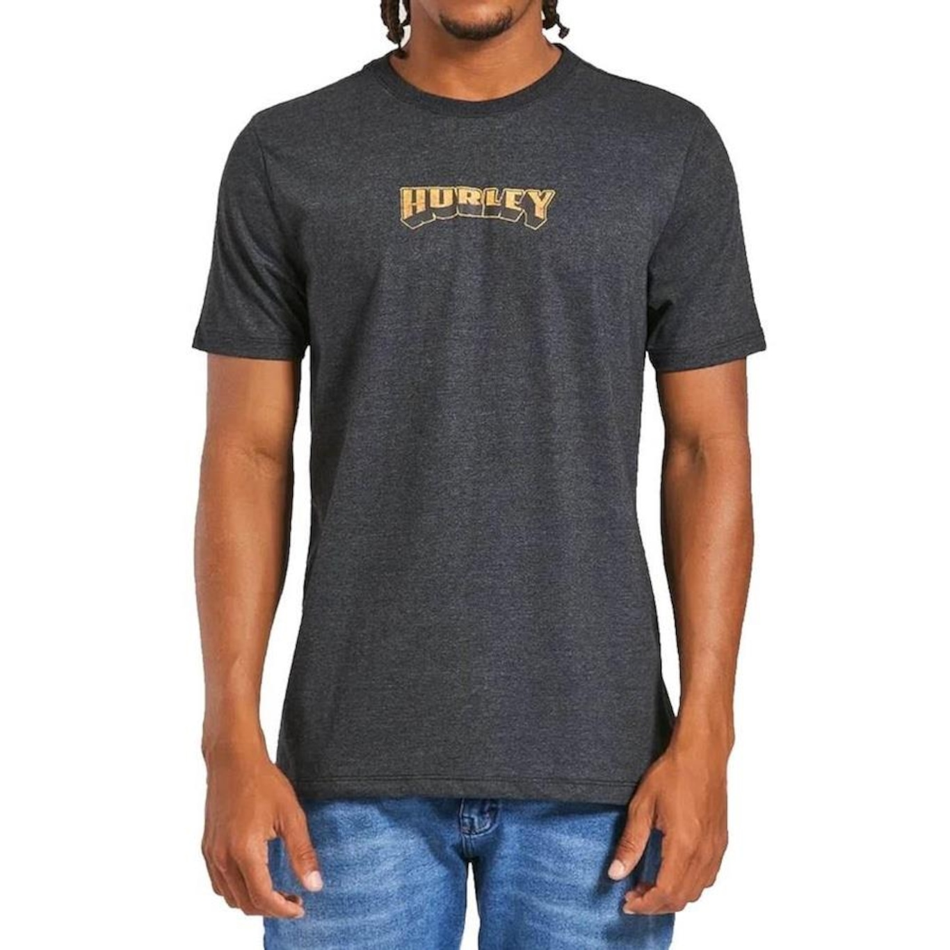 Camiseta Hurley Pine Skull - Masculina - Foto 1