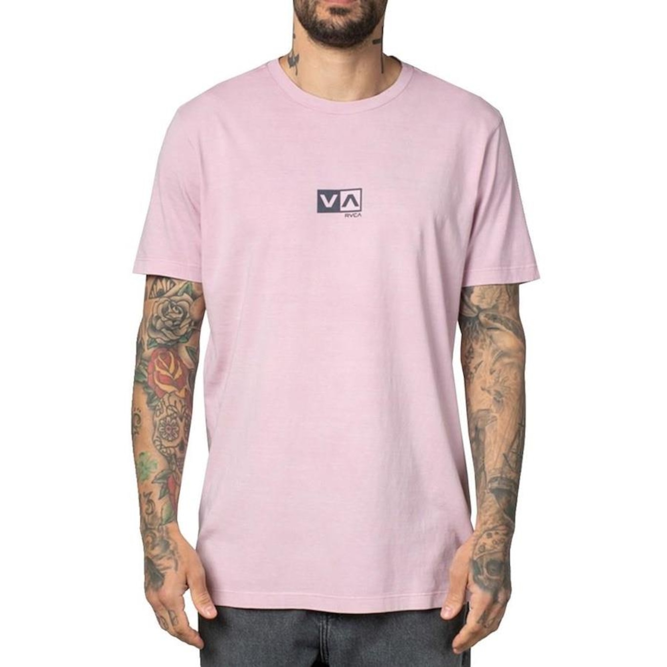 Camiseta RVCA Mini Balance Box Stone - Masculina - Foto 1