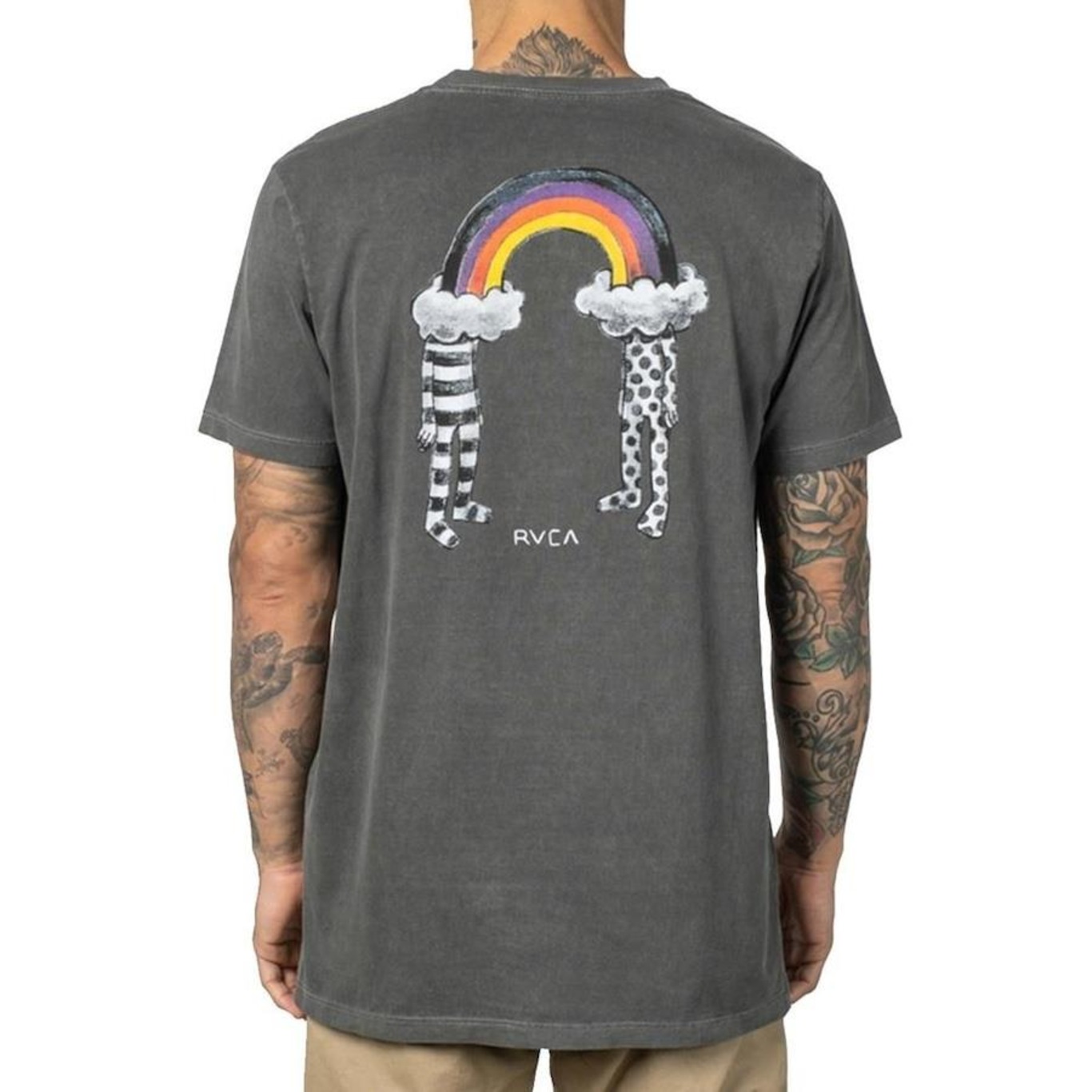 Camiseta RVCA Rainbow Connection - Masculina - Foto 2