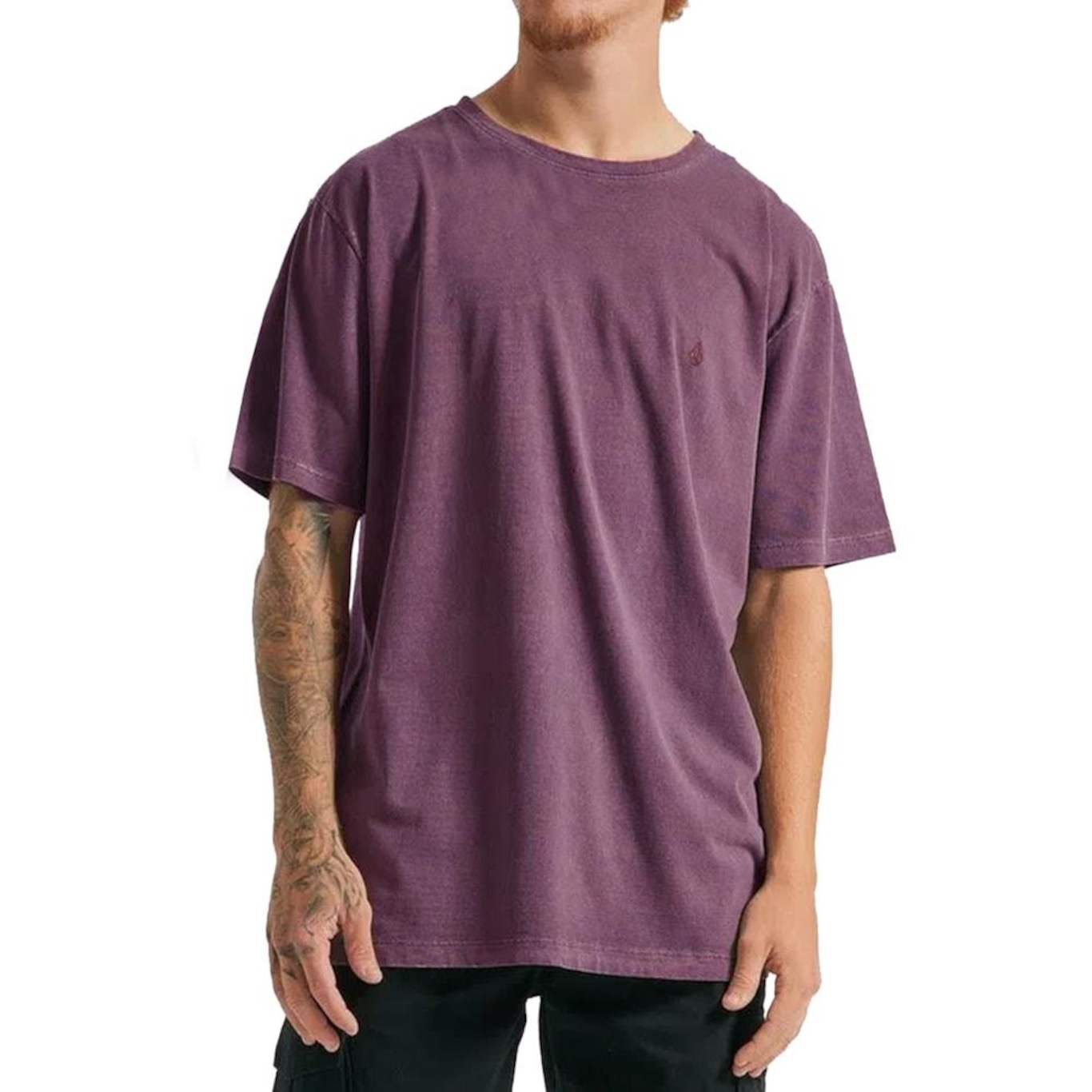 Camiseta Volcom Solid Stone - Masculina - Foto 1