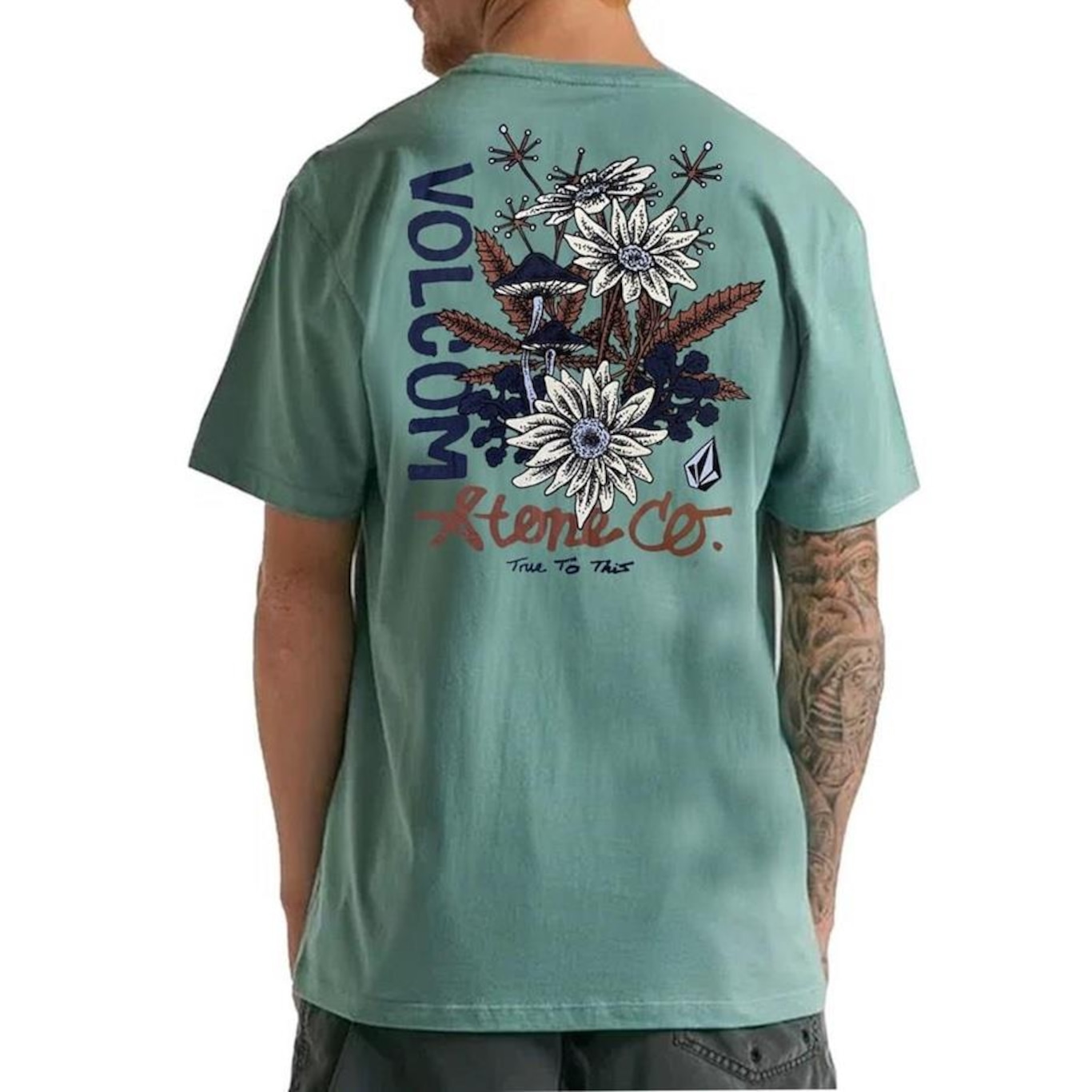 Camiseta Volcom Long Fit Psychedai - Masculina - Foto 2