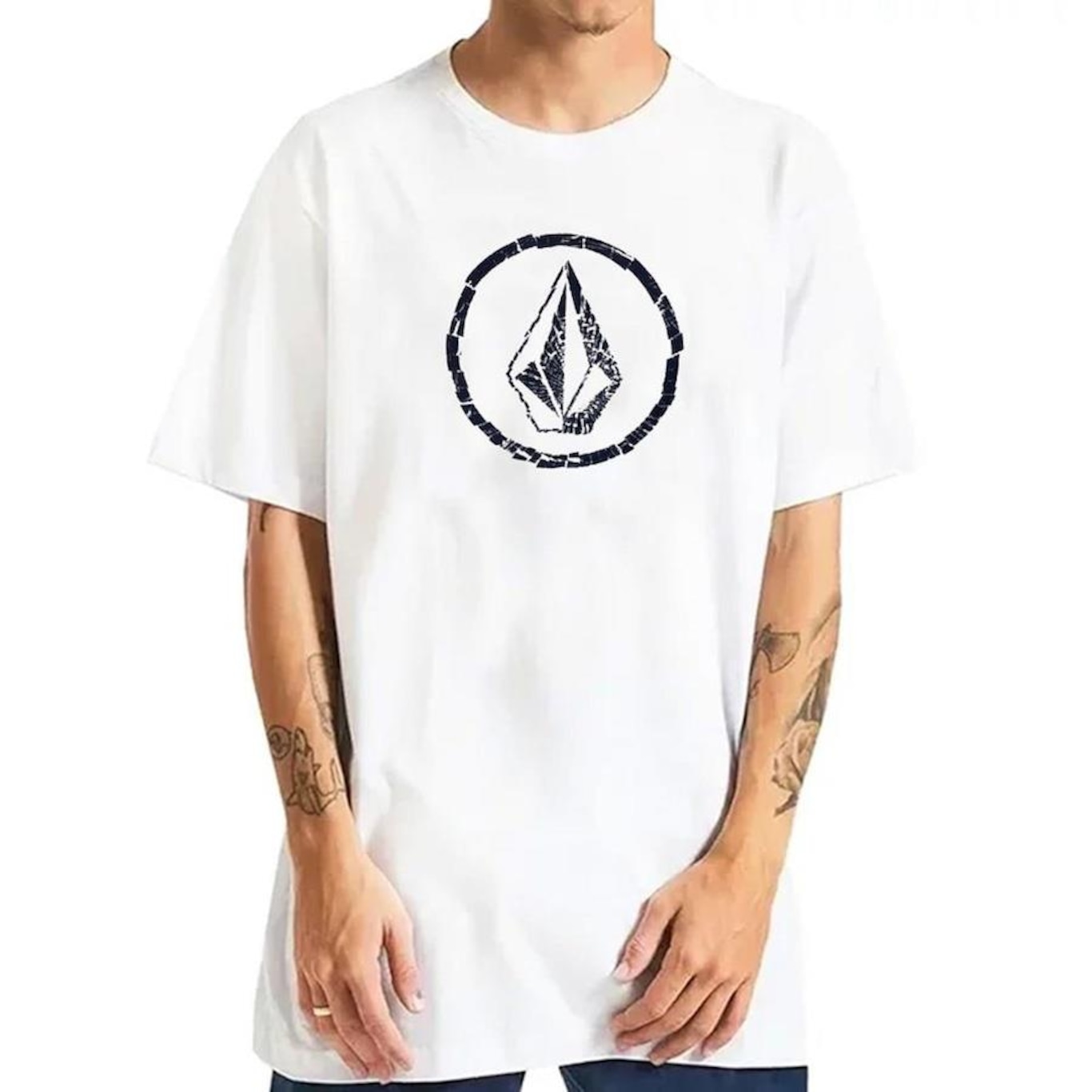 Camiseta Volcom Circle Stone - Masculina - Foto 1