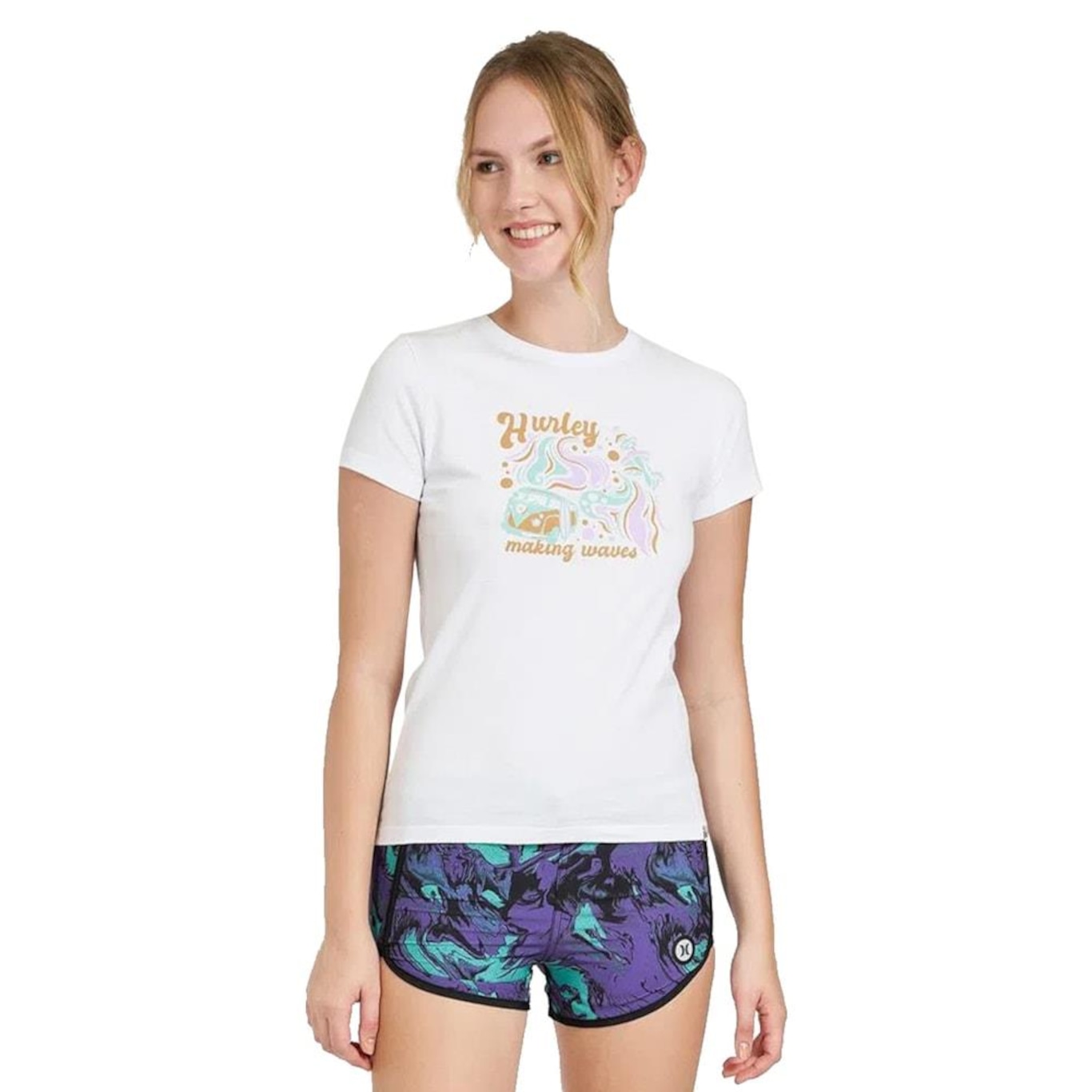 Camiseta Hurley Silk Tripmachine - Feminina - Foto 1