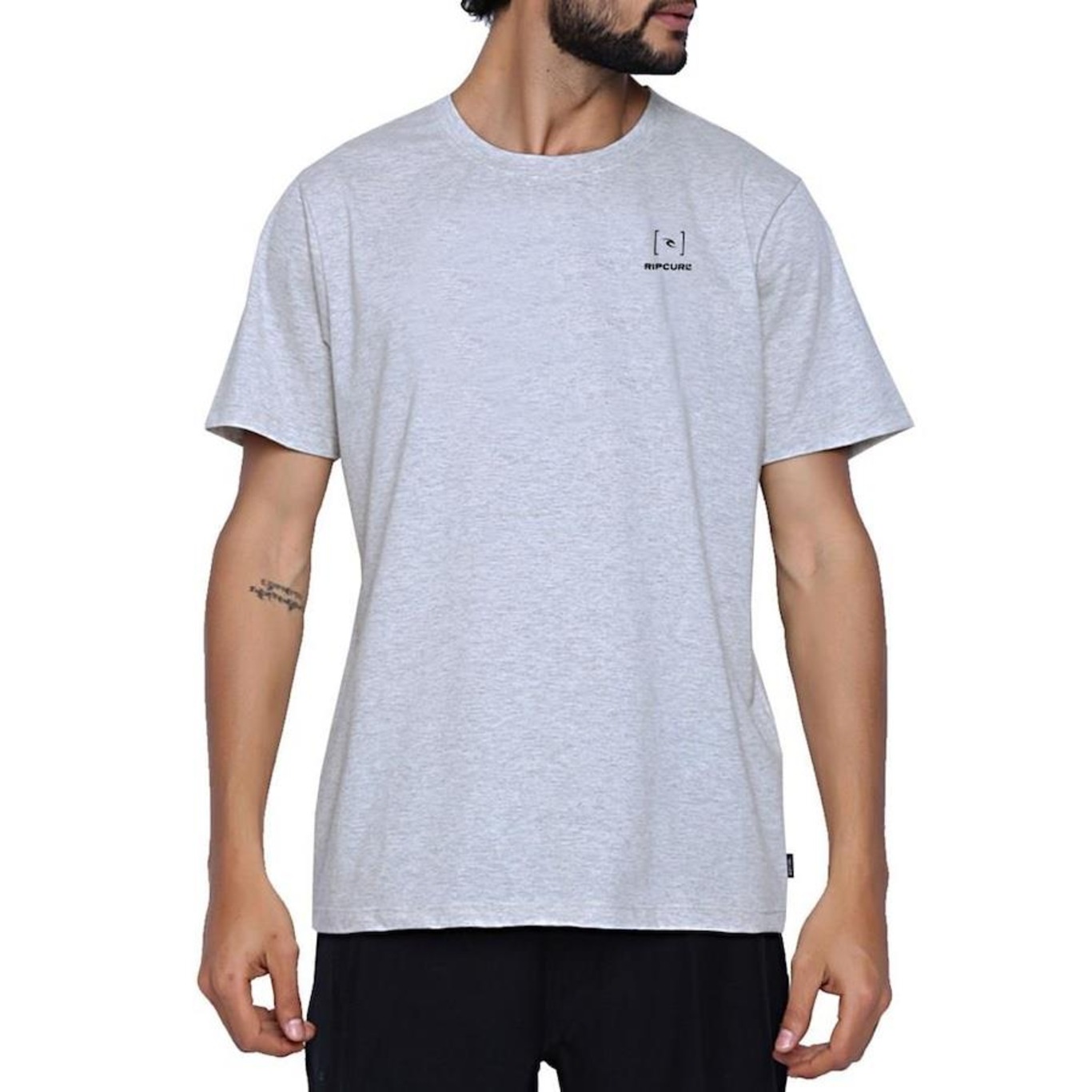 Camiseta Rip Curl Medina Grey Marle - Masculina - Foto 1