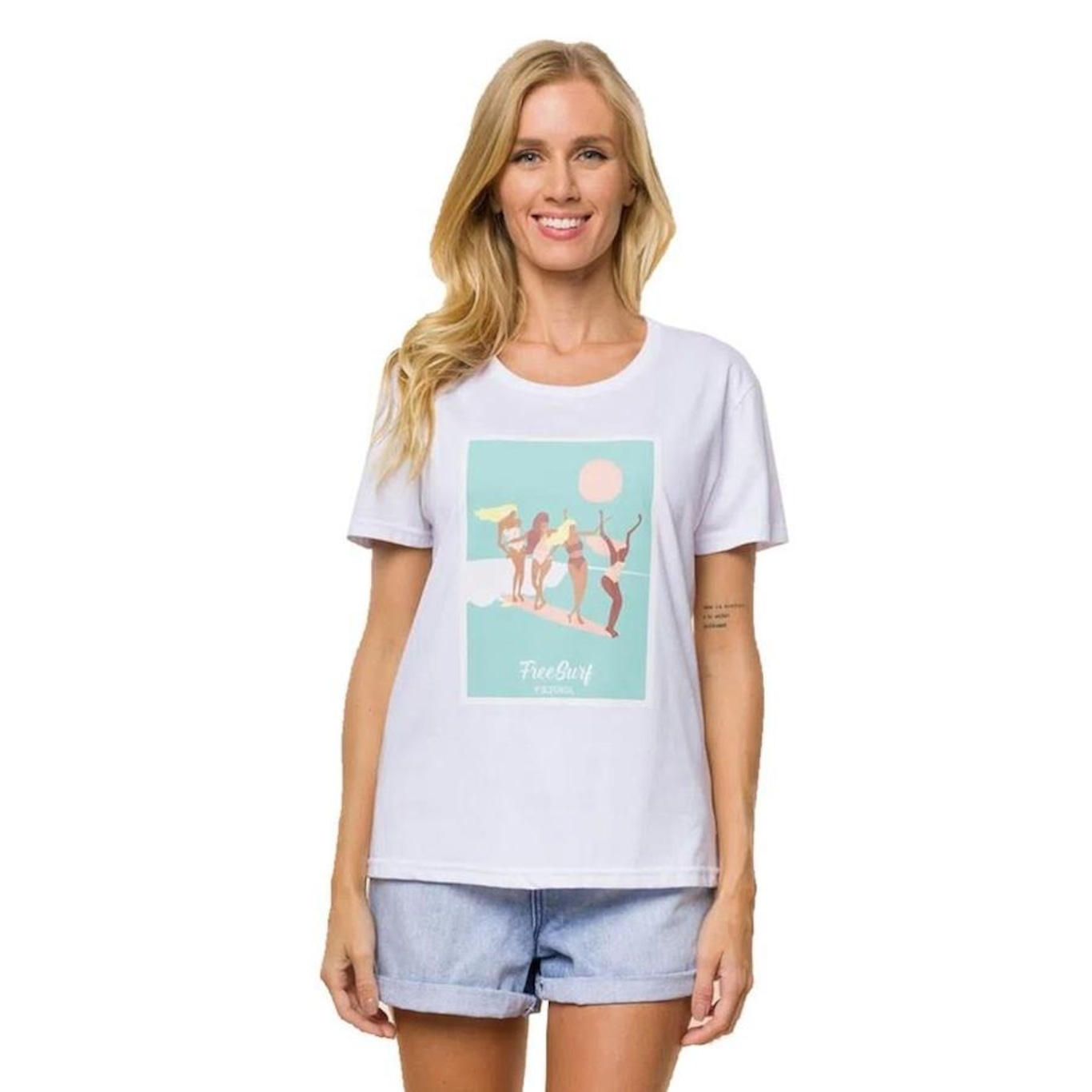 Camiseta Freesurf Elles - Feminina - Foto 1