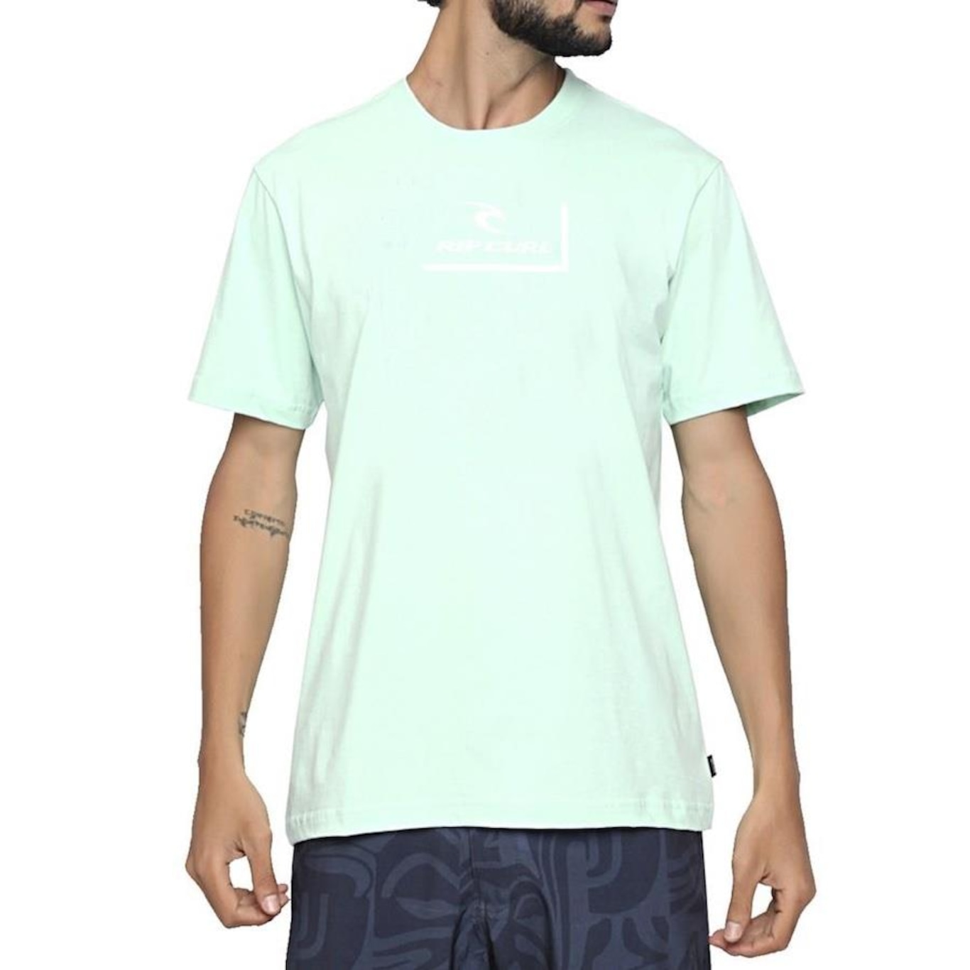 Camiseta Rip Curl Icon Mint - Masculina - Foto 1