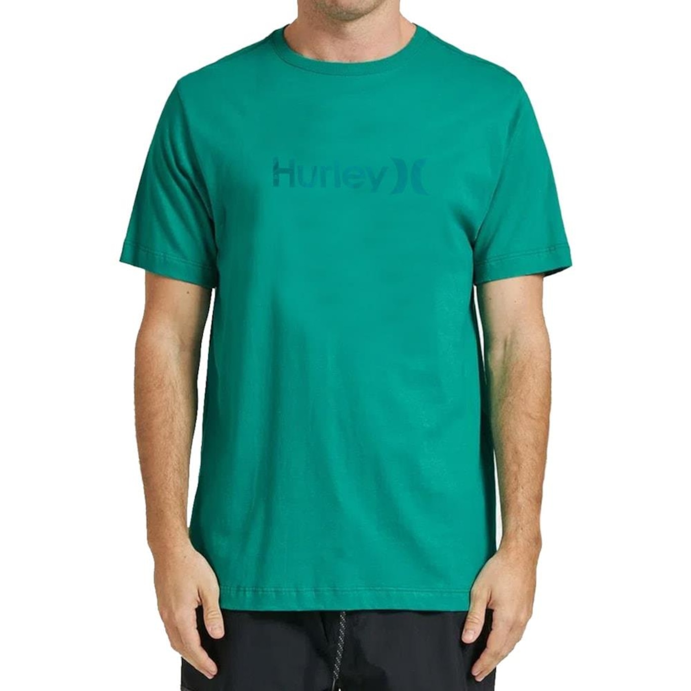 Camiseta Hurley Silk Oeo Solid - Masculina - Foto 1