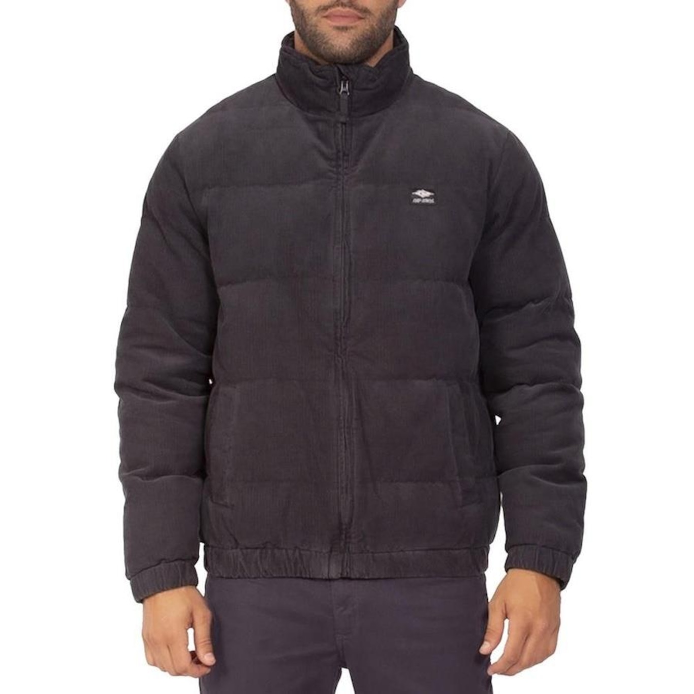 Jaqueta sem Capuz Rip Curl Rincon Cord Puffer Jack Washed - Masculina - Foto 1