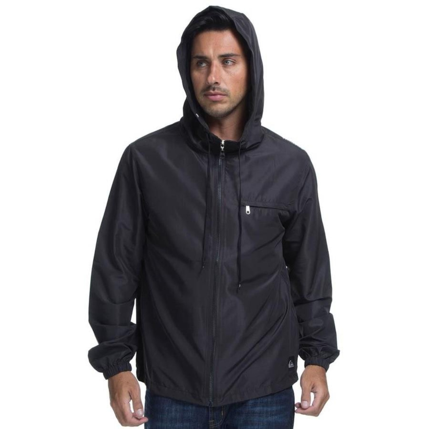 Jaqueta Corta Vento com Capuz Quiksilver Windbreaker Bag Pocket - Masculina - Foto 3