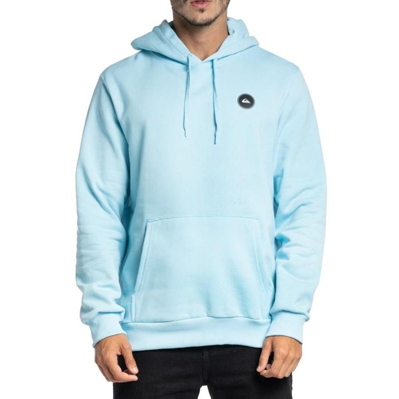 Blusão de Moletom com Capuz Quiksilver Canguru Transfer Round - Masculino - Foto 1