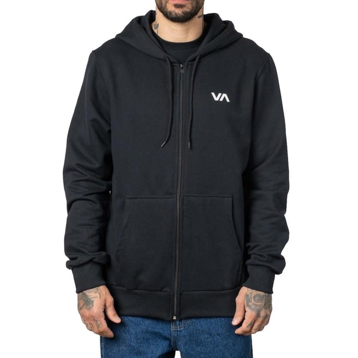 Blusão de Moletom com Capuz RVCA Aber Va Essential - Masculino - Foto 1