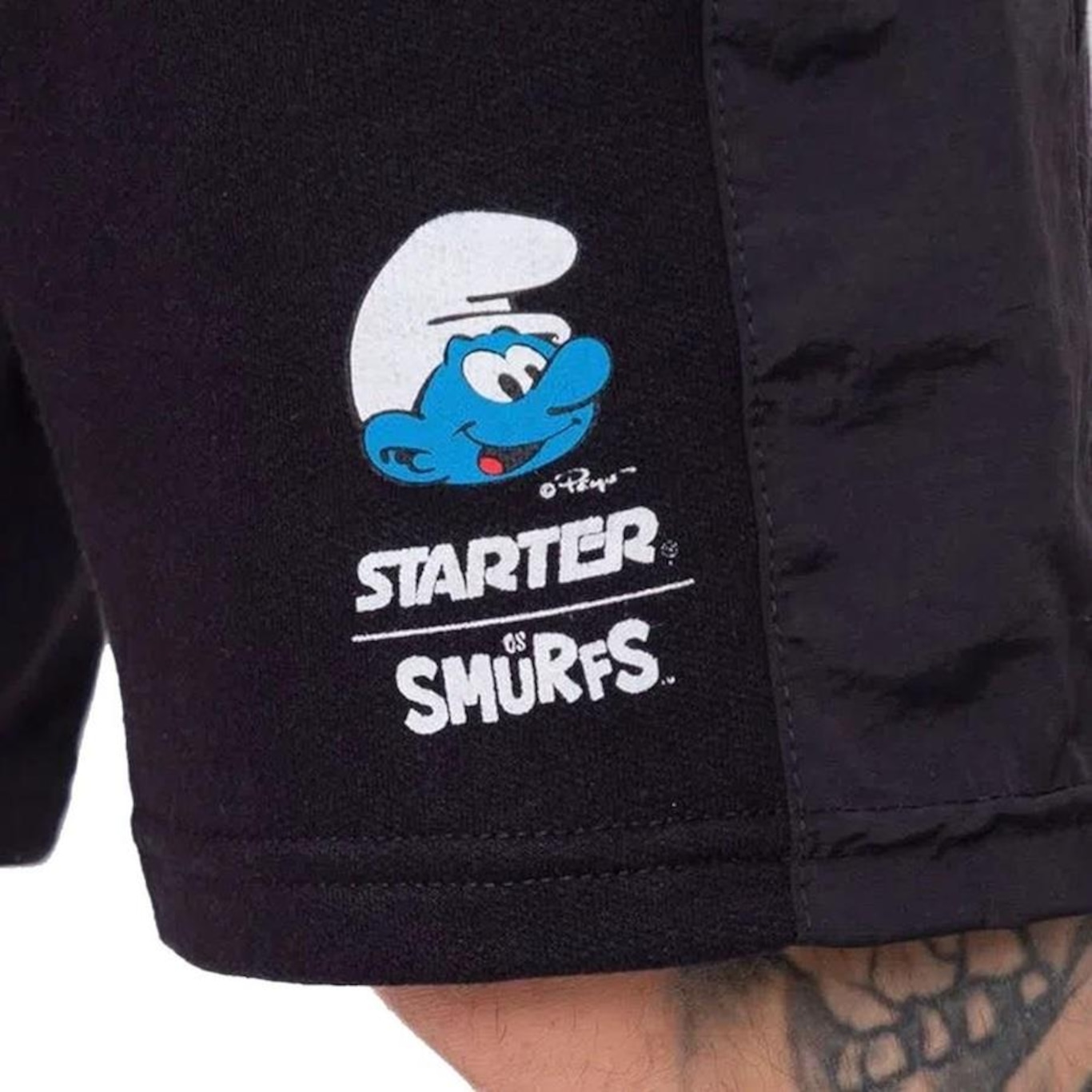 Bermuda de Moletom Starter Collab Smurfs - Masculina - Foto 2