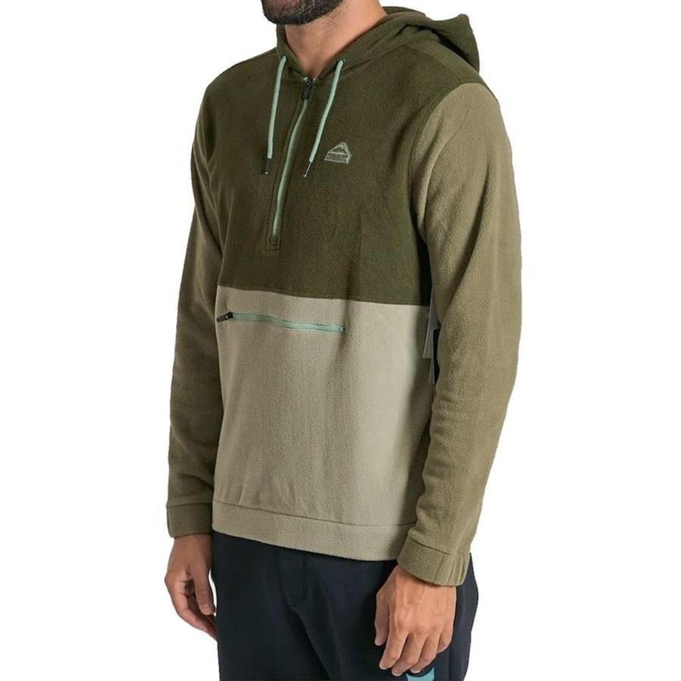 Blusão de Moletom com Capuz Hurley Canguru Summit Windchill - Masculino - Foto 2