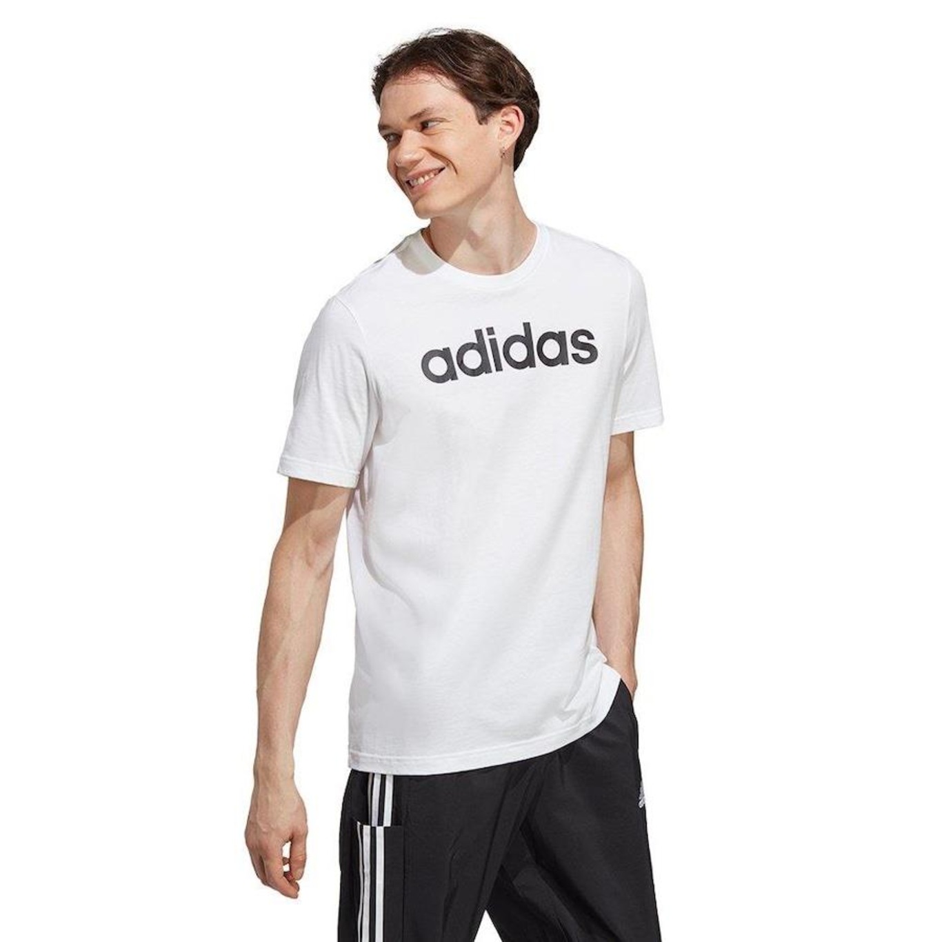 Camiseta adidas Logo Linear Masculina - Foto 3