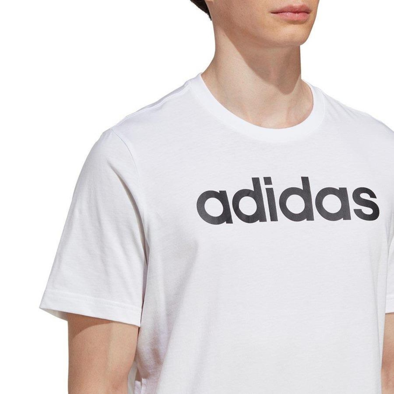 Camiseta adidas Logo Linear Masculina - Foto 4