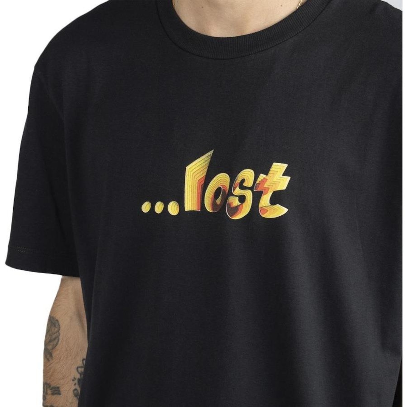 Camiseta Lost Recortado - Masculina - Foto 2