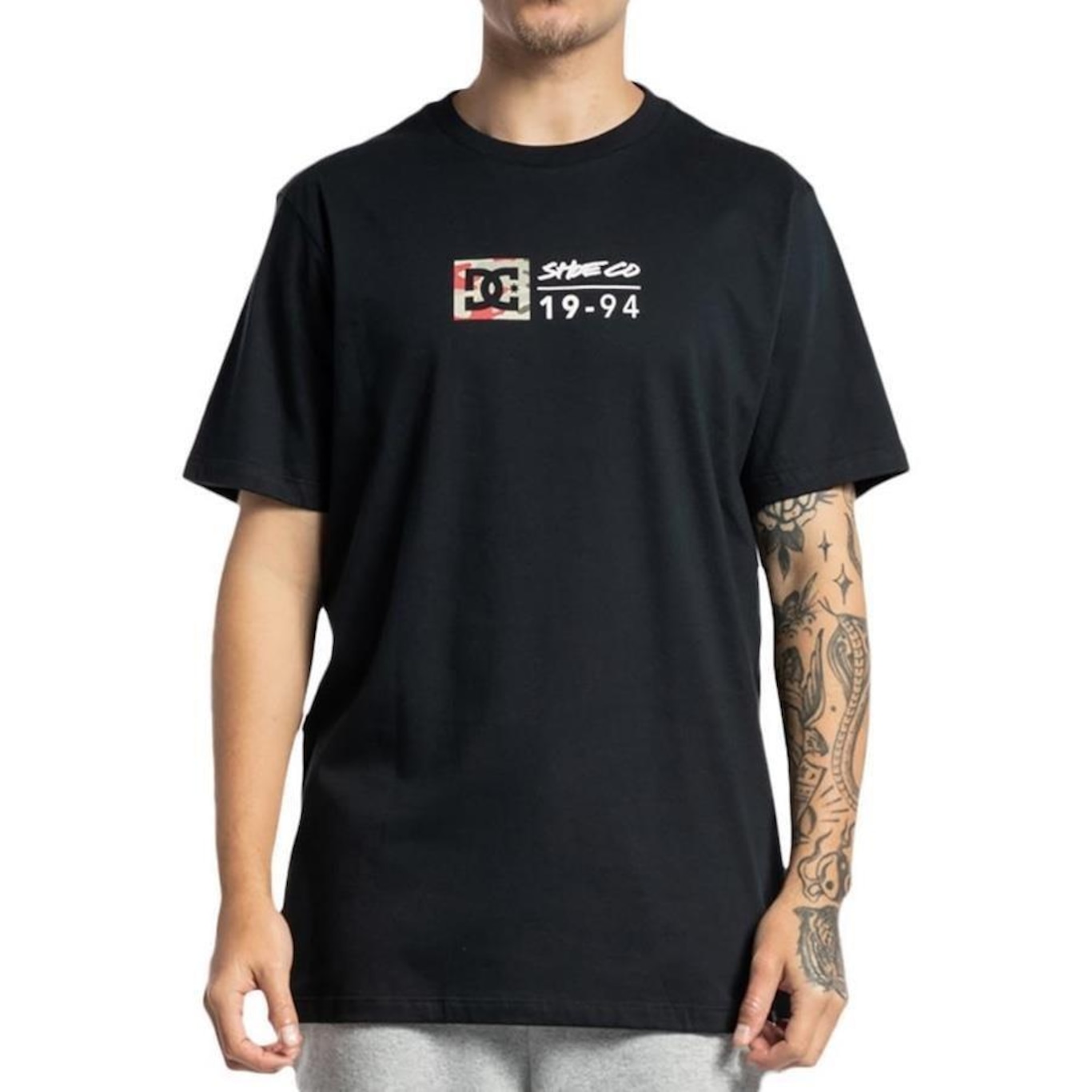 Camiseta DC Shoes DC Square Star Camo Fill I WT23 - Masculina - Foto 1