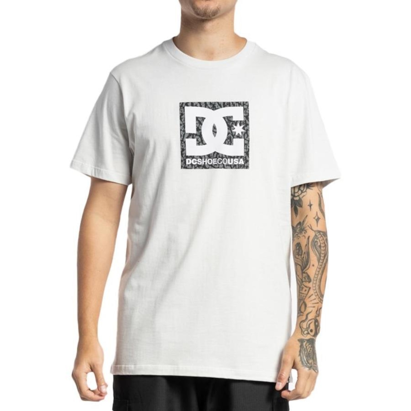 Camiseta DC Shoes DC Square Star Rusy Fill WT23 - Masculina - Foto 1