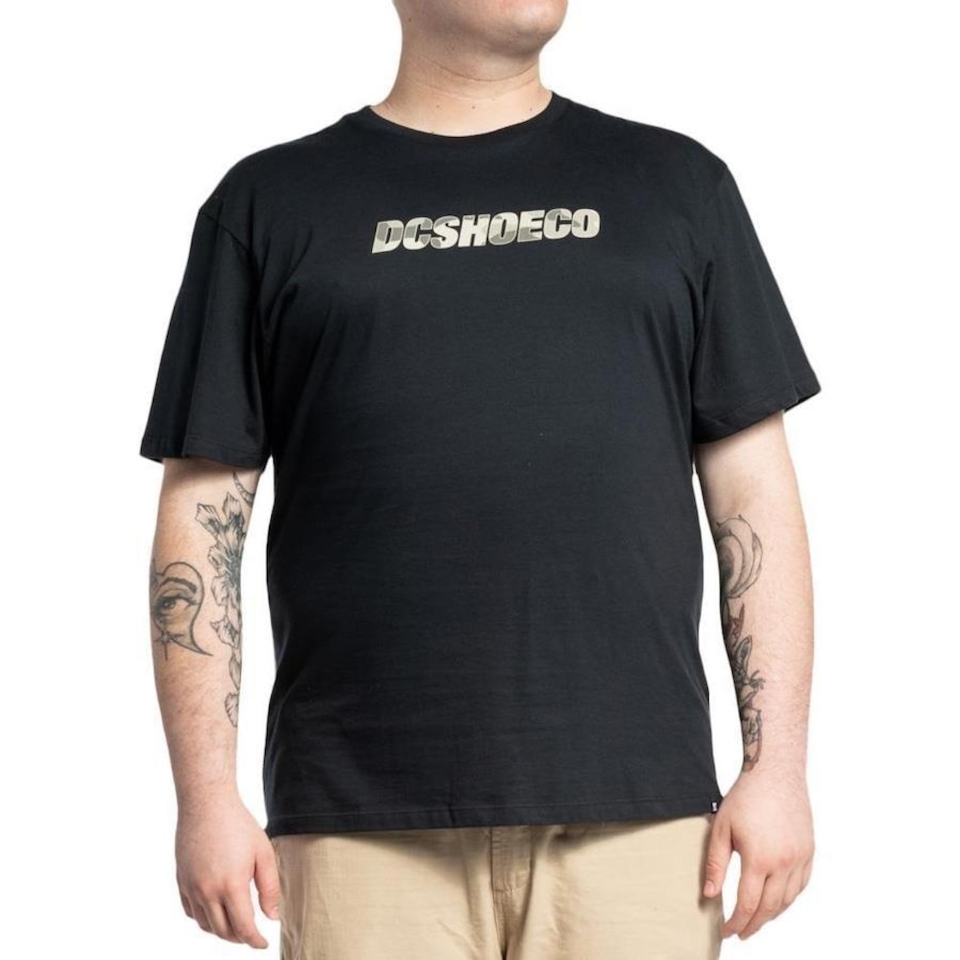 Camiseta DC Shoes DCShoeco Camo Fill WT23 Plus Size - Masculina - Foto 1