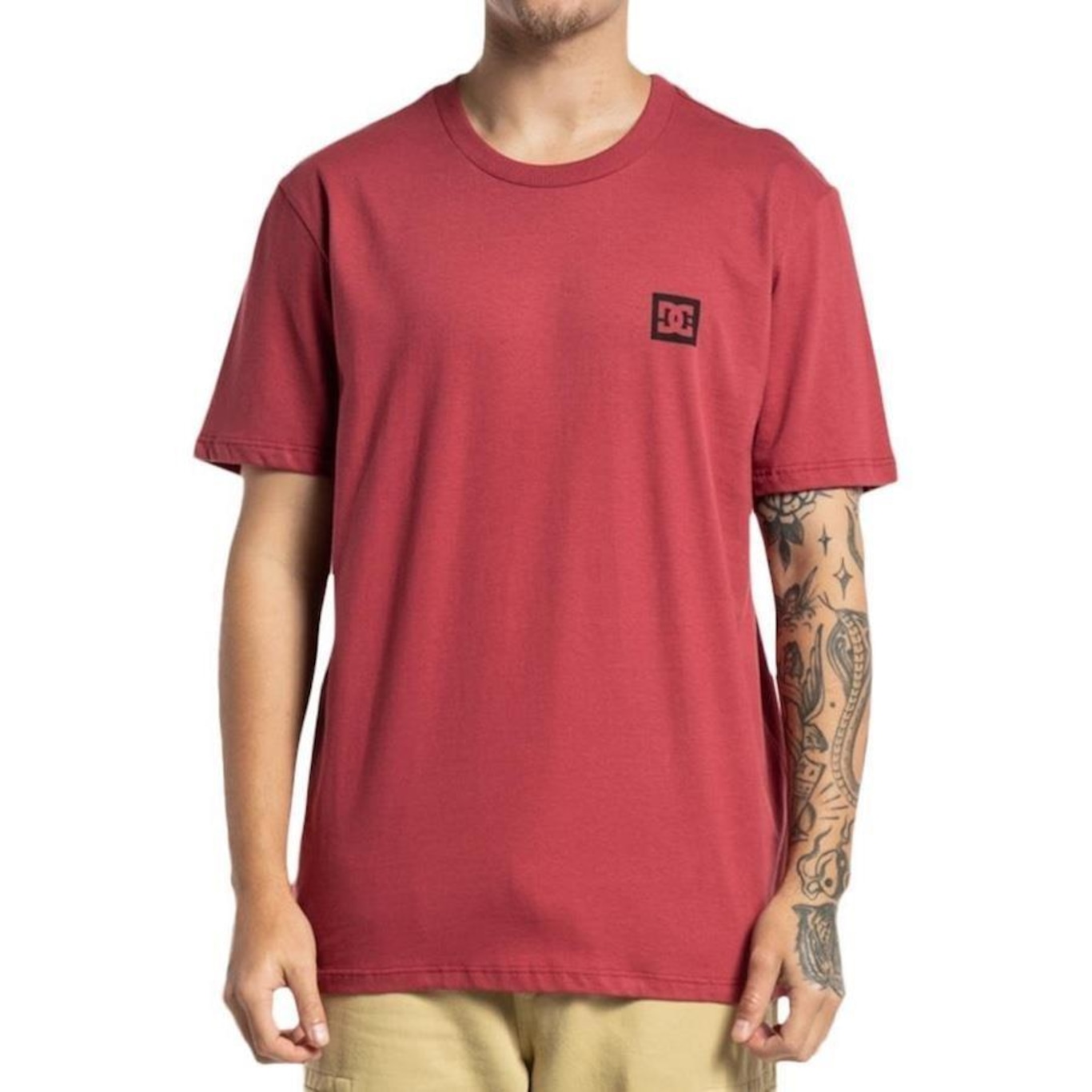 Camiseta DC Shoes Mininal Square Stripe WT23 - Masculina - Foto 1