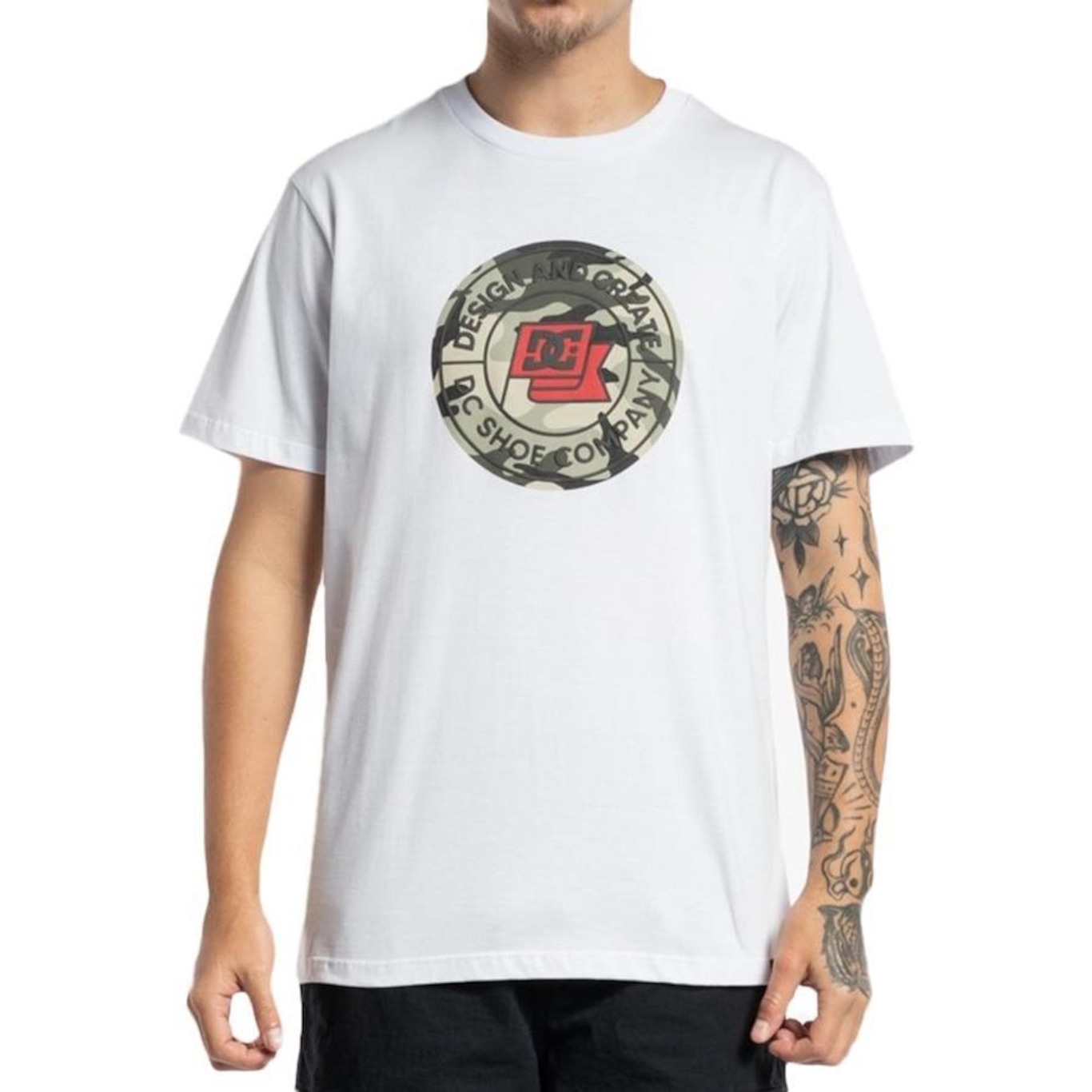 Camiseta DC Shoes Flag Staff Front WT23 - Masculina - Foto 1