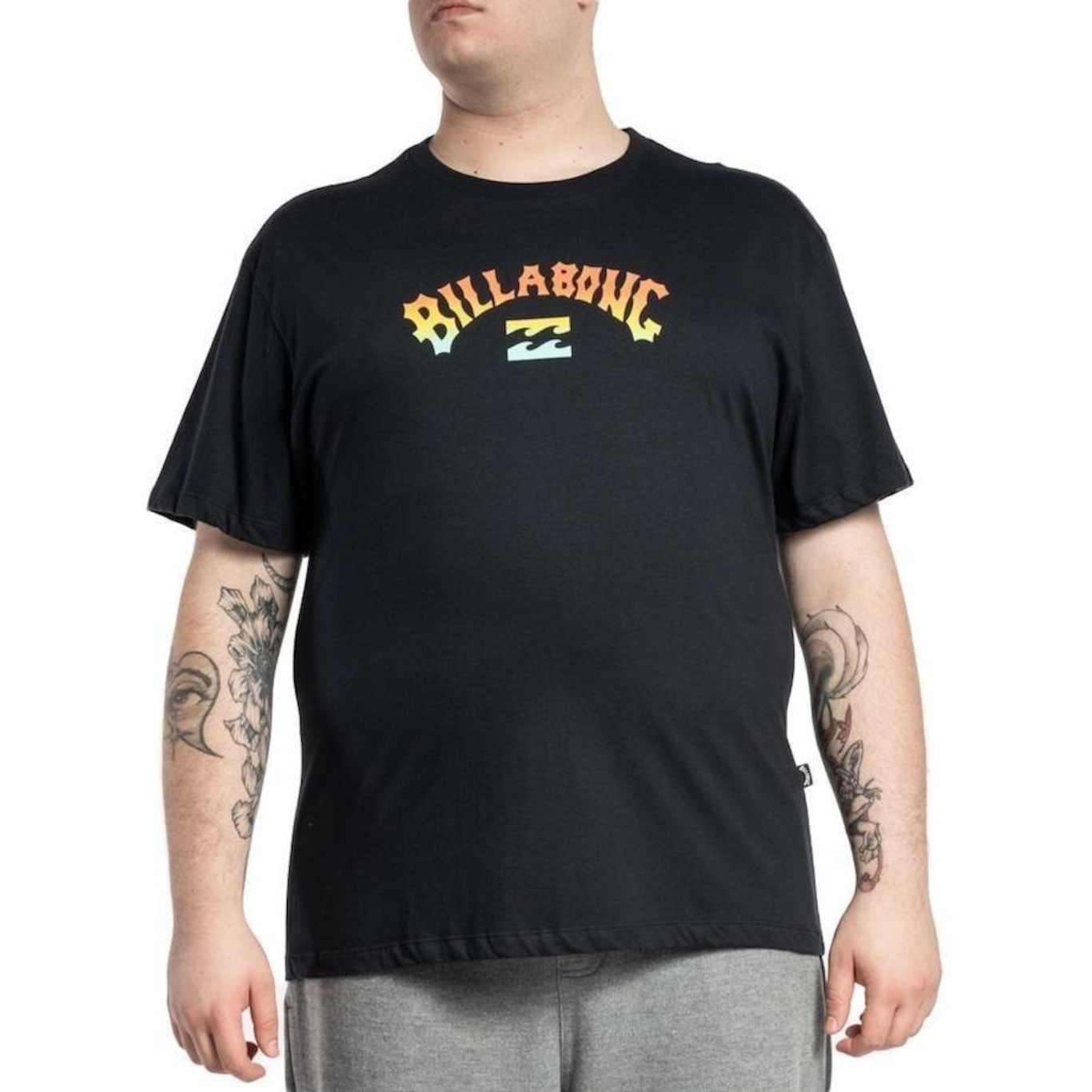 Camiseta Billabong Arch Fill Plus Size WT23 - Masculina - Foto 1