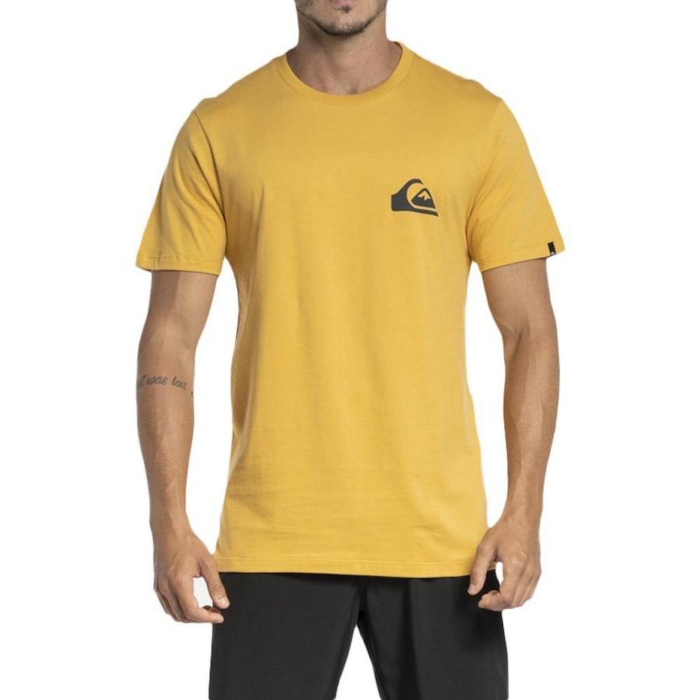 Camiseta Quiksilver Everyday Color WT23 - Masculina Mostarda - Foto 1