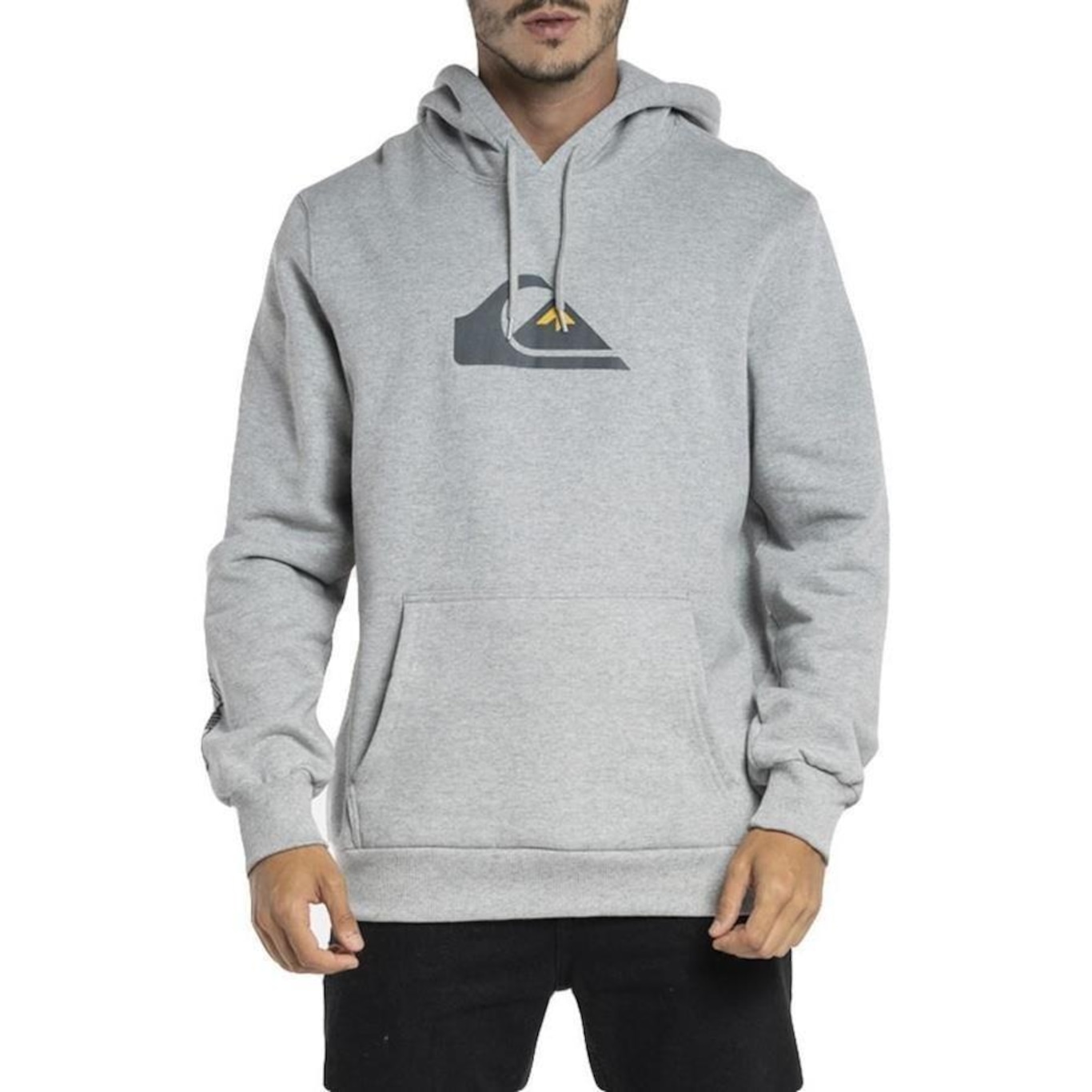 Blusão de Moletom com Capuz Quiksilver Comp Logo WT23 - Masculino - Foto 1