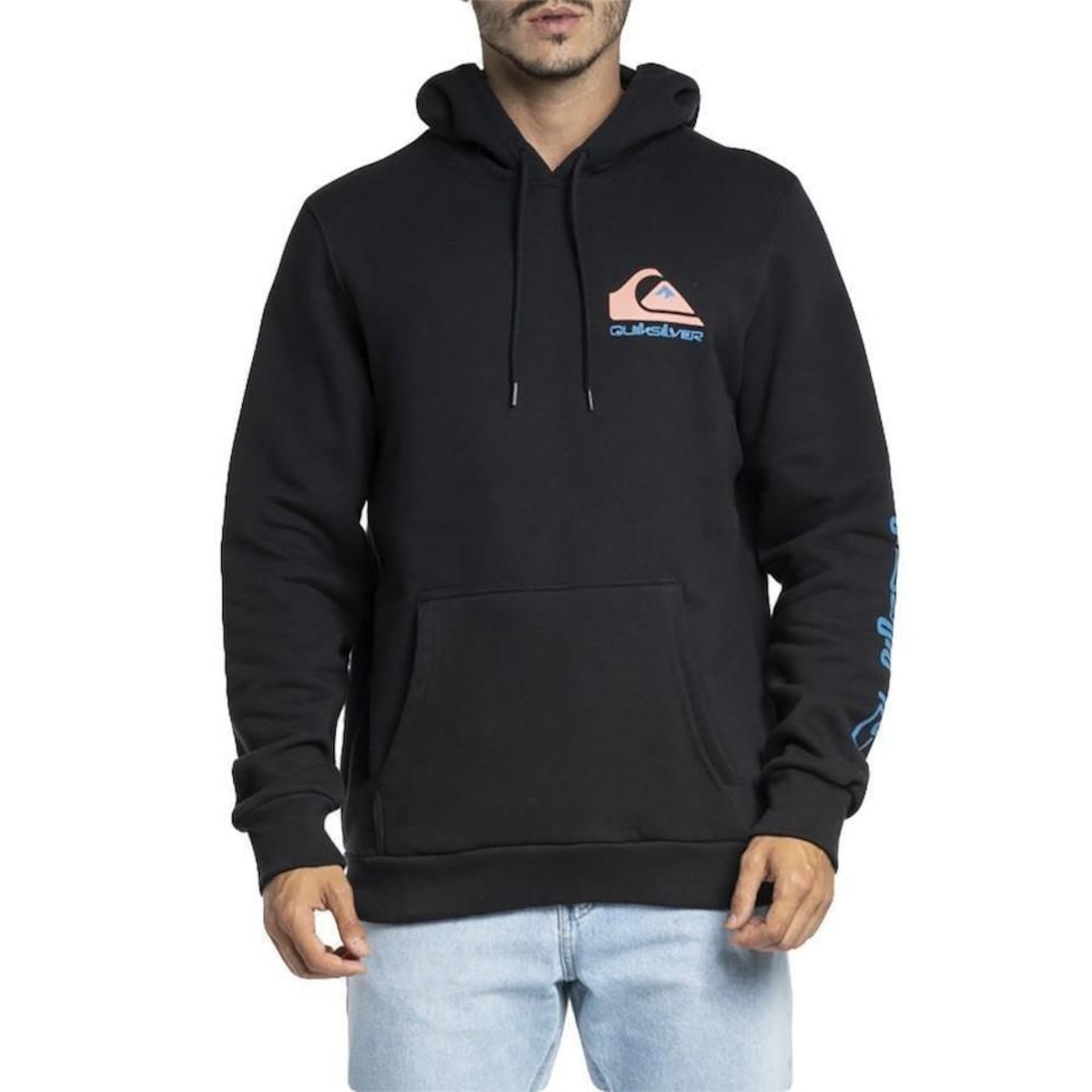 Blusão de Moletom com Capuz Quiksilver Omni Logo WT23 - Masculino - Foto 1