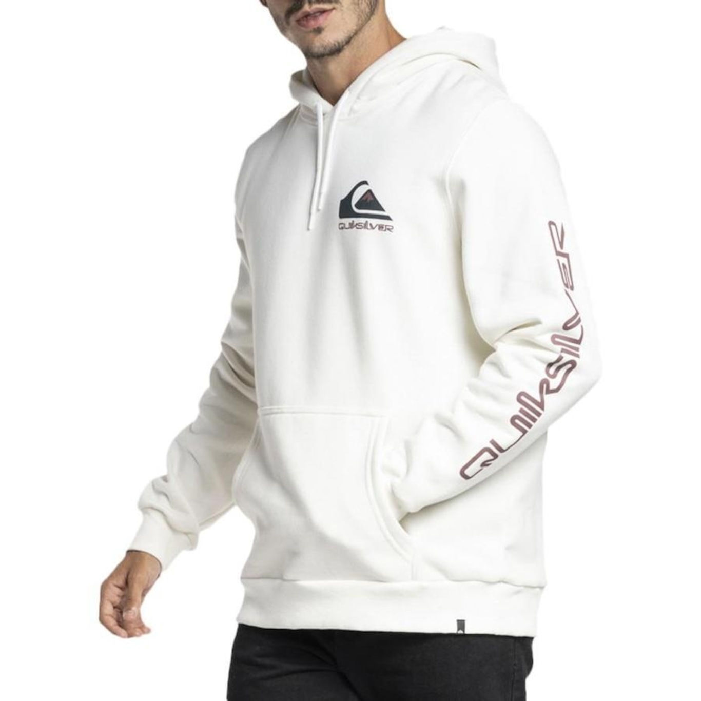 Blusão de Moletom com Capuz Quiksilver Omni Logo WT23 - Masculino - Foto 3