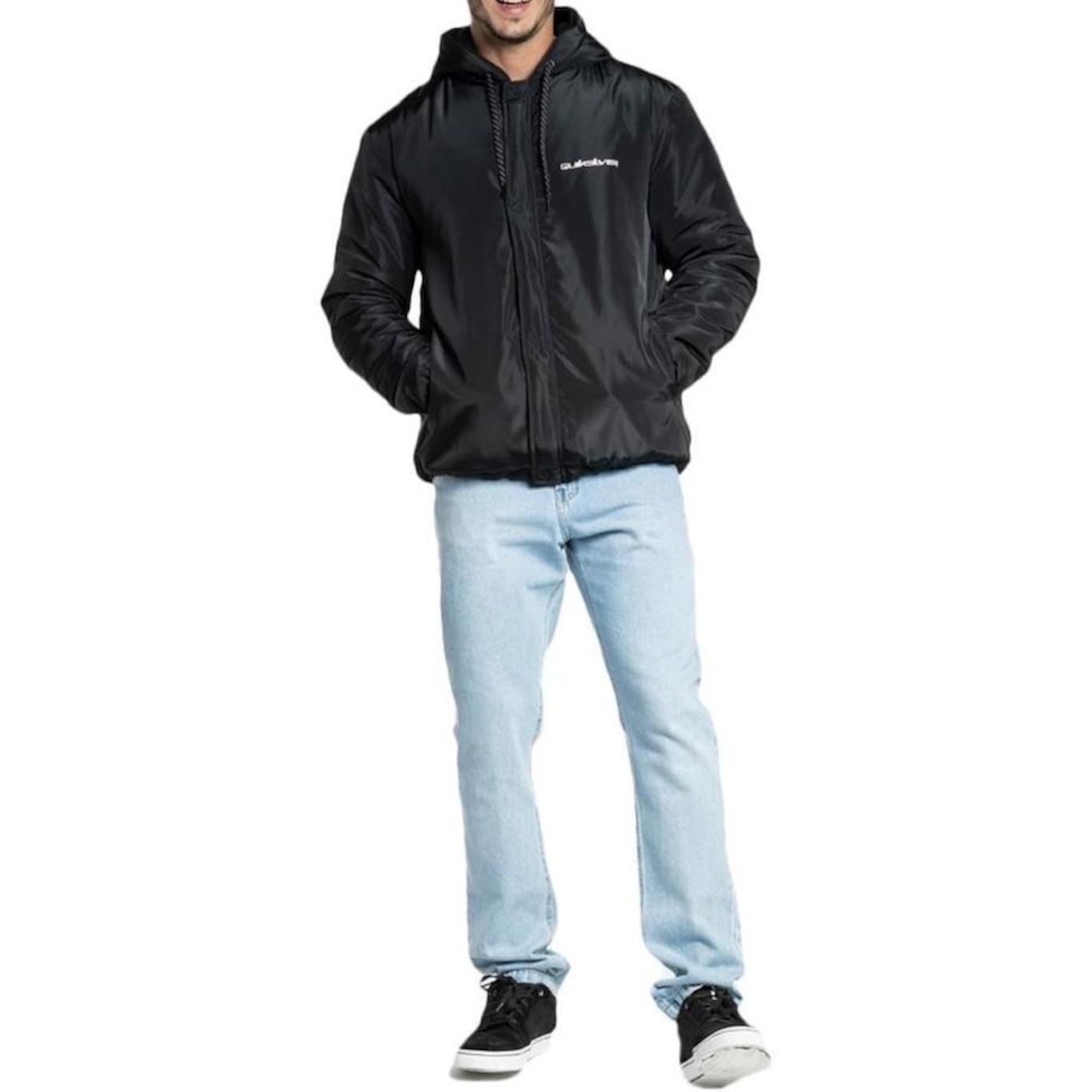 Jaqueta com Capuz Quiksilver Cross Over WT23 - Masculina - Foto 4