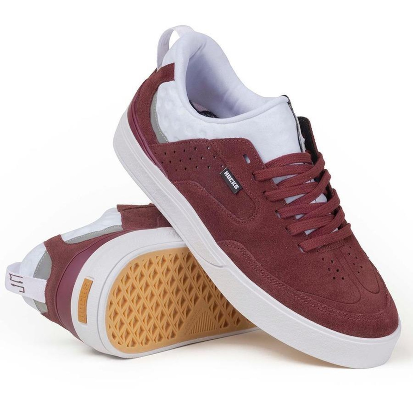 Tênis Hocks DLC 2 Burgundy - Masculino - Foto 2