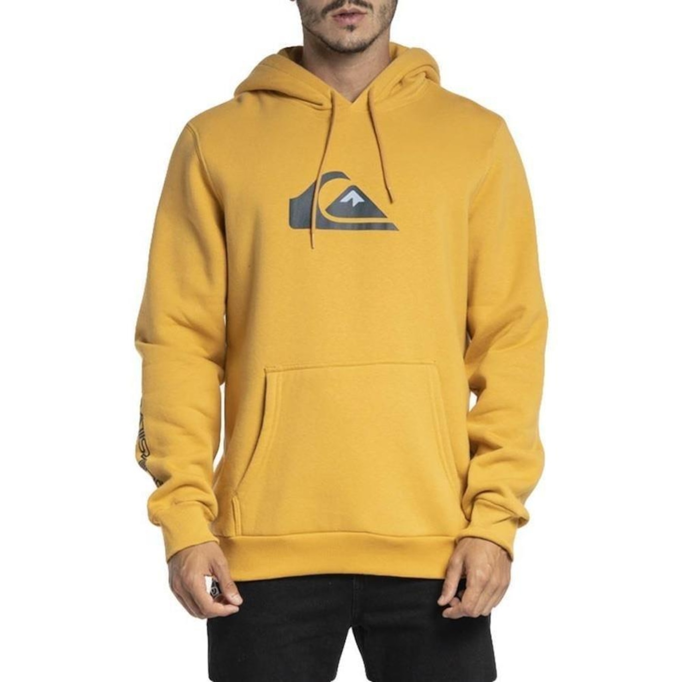 Blusão de Moletom com Capuz Quiksilver Comp Logo WT23 - Masculino - Foto 1