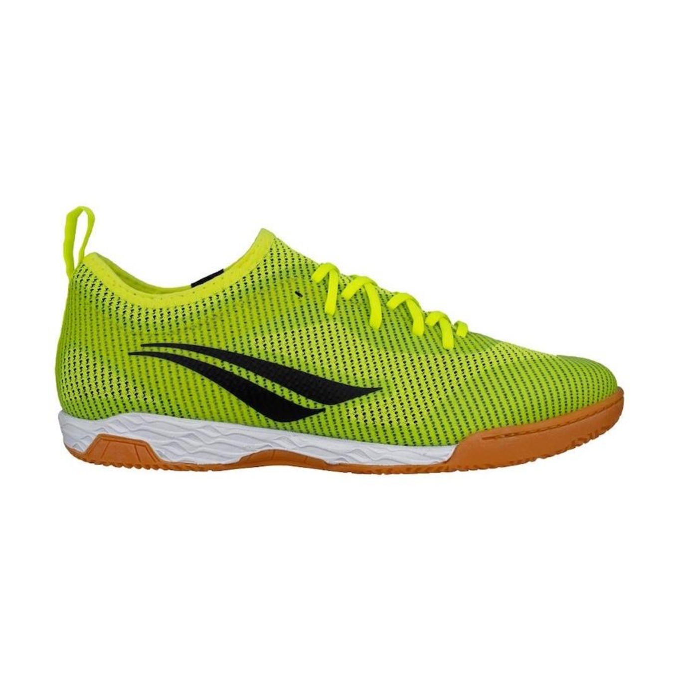 Chuteira Futsal Penalty Max 1000 Ecoknit - Preto+Amarelo