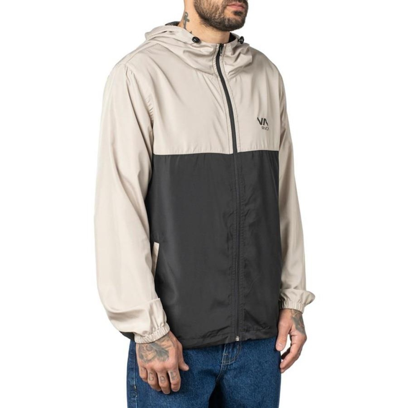 Jaqueta com Capuz RVCA Outsider Packable Jacket II WT23 - Masculina - Foto 3