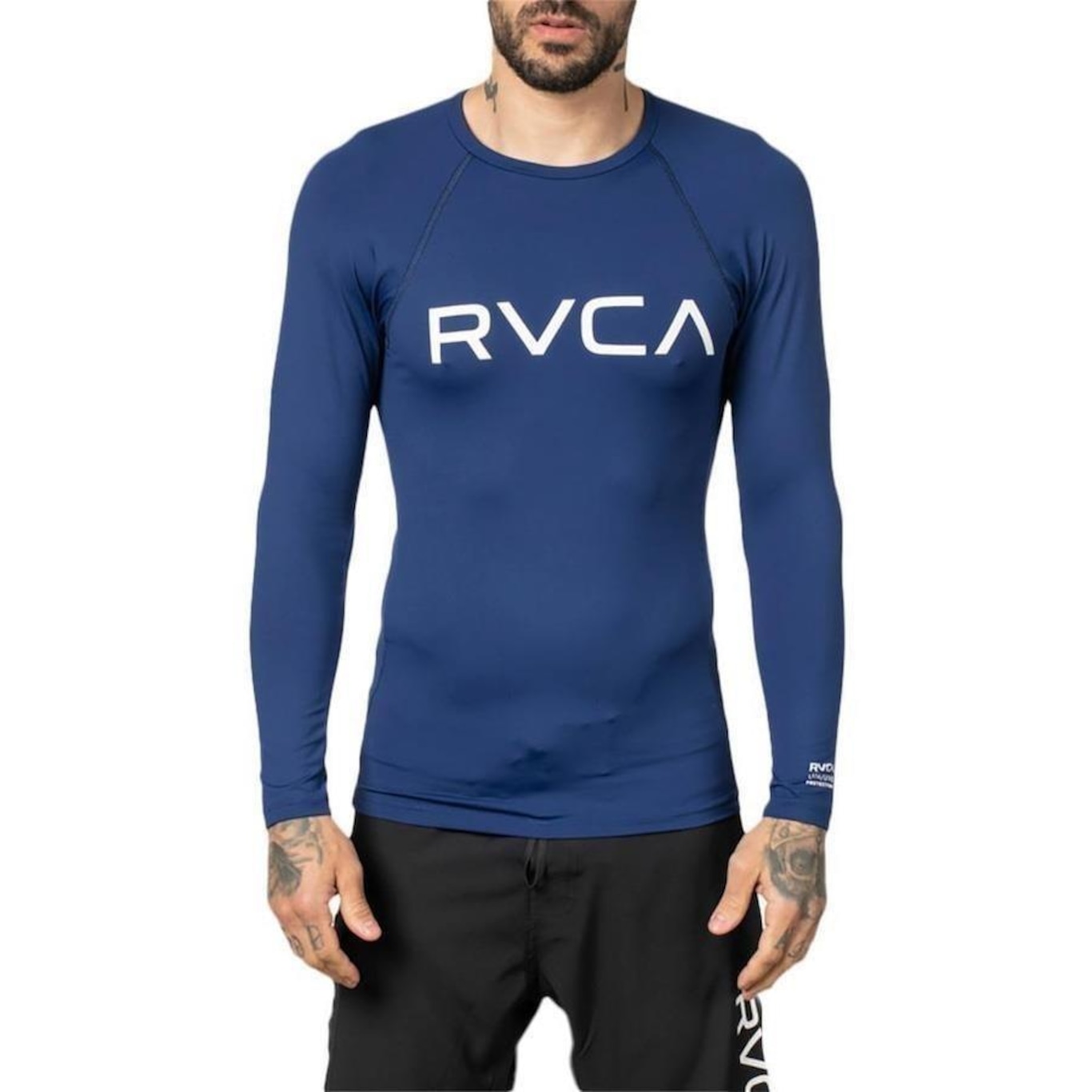 Camiseta Rvca Manga Longa Big Wt23 - Masculina - Foto 1