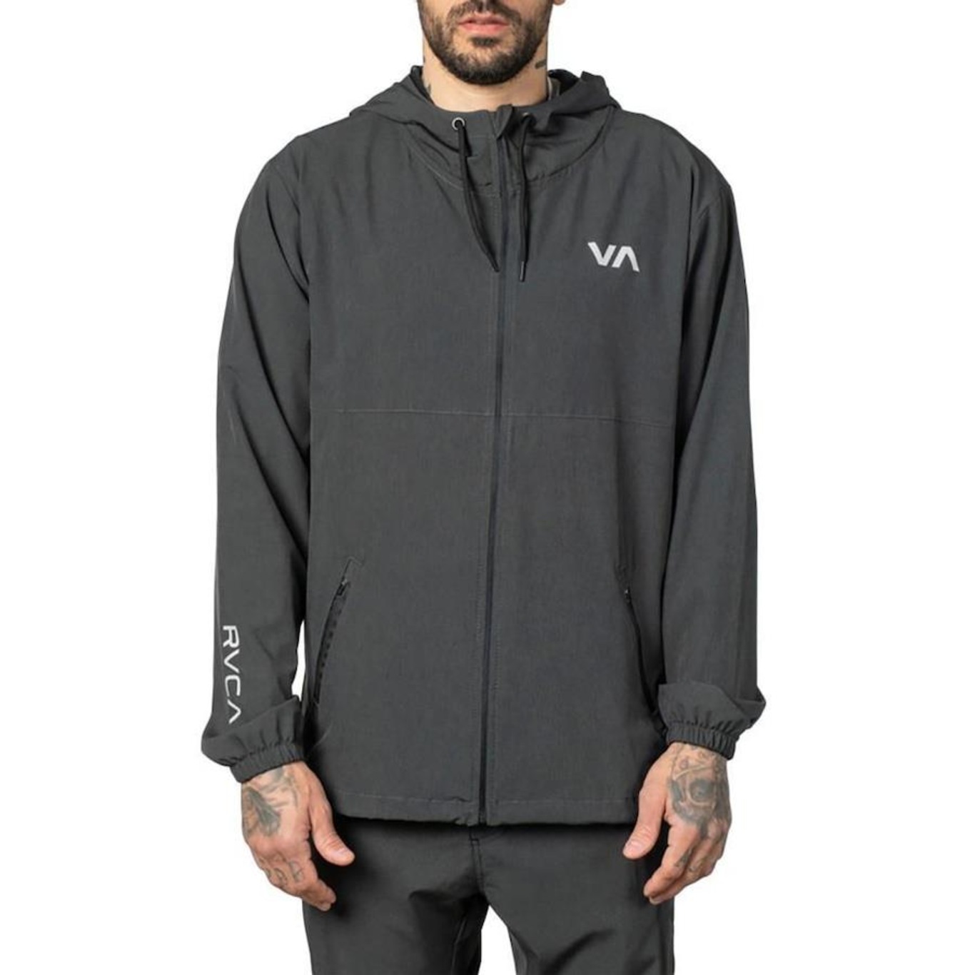 Jaqueta com Capuz RVCA Hexstop IV WT23 - Masculina - Foto 1