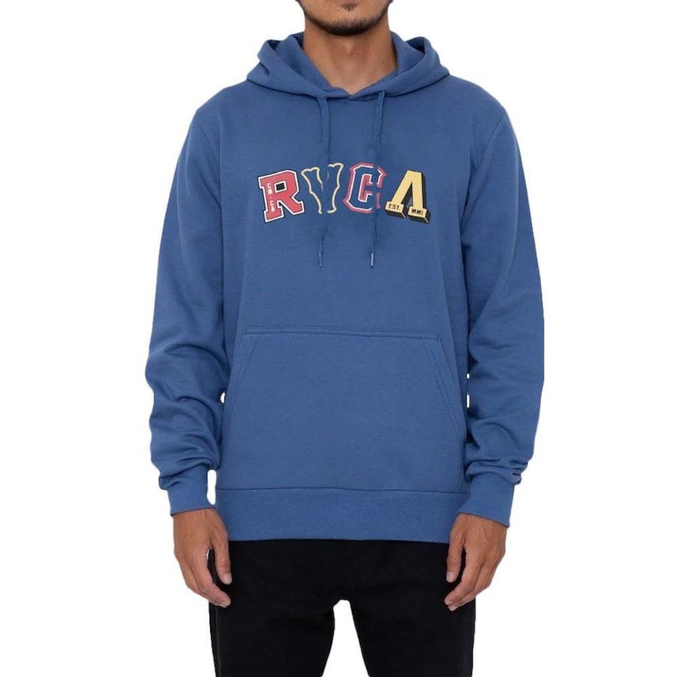 Blusão de Moletom com Capuz RVCA Letterman WT23 - Masculino - Foto 1