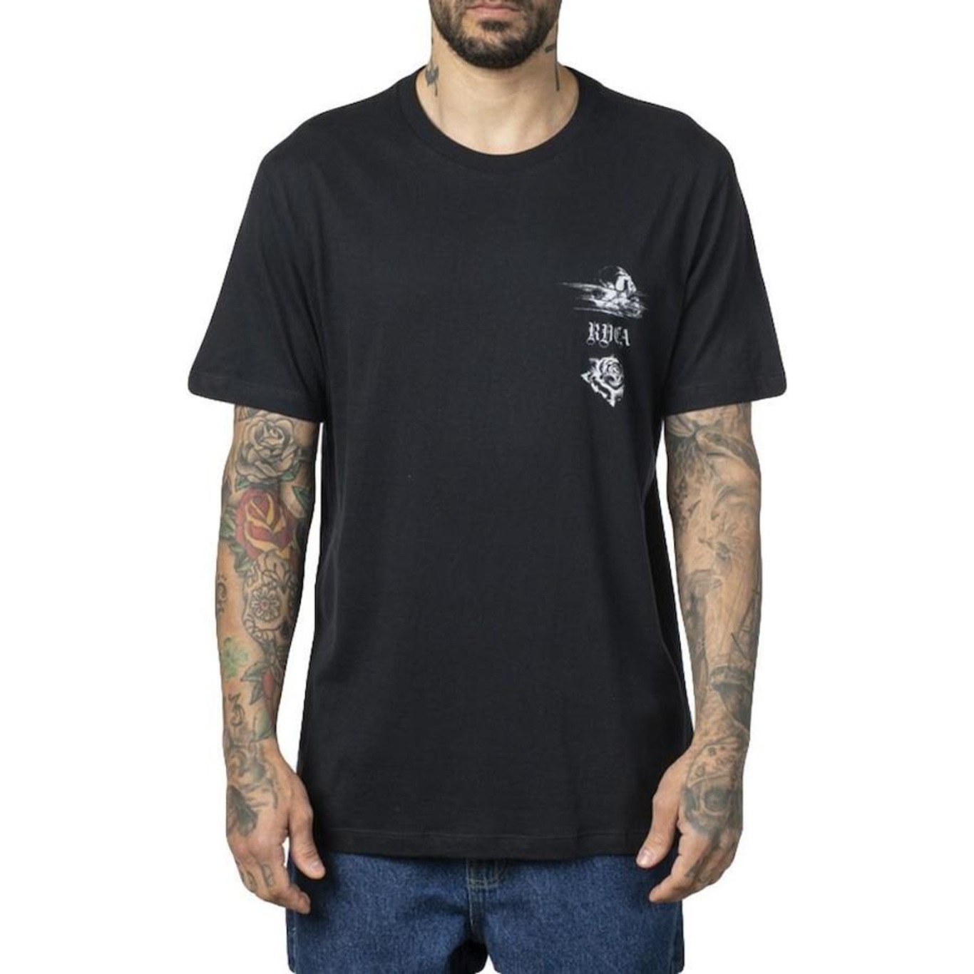 Camiseta RVCA Tiger Beach WT23 - Masculina - Foto 1