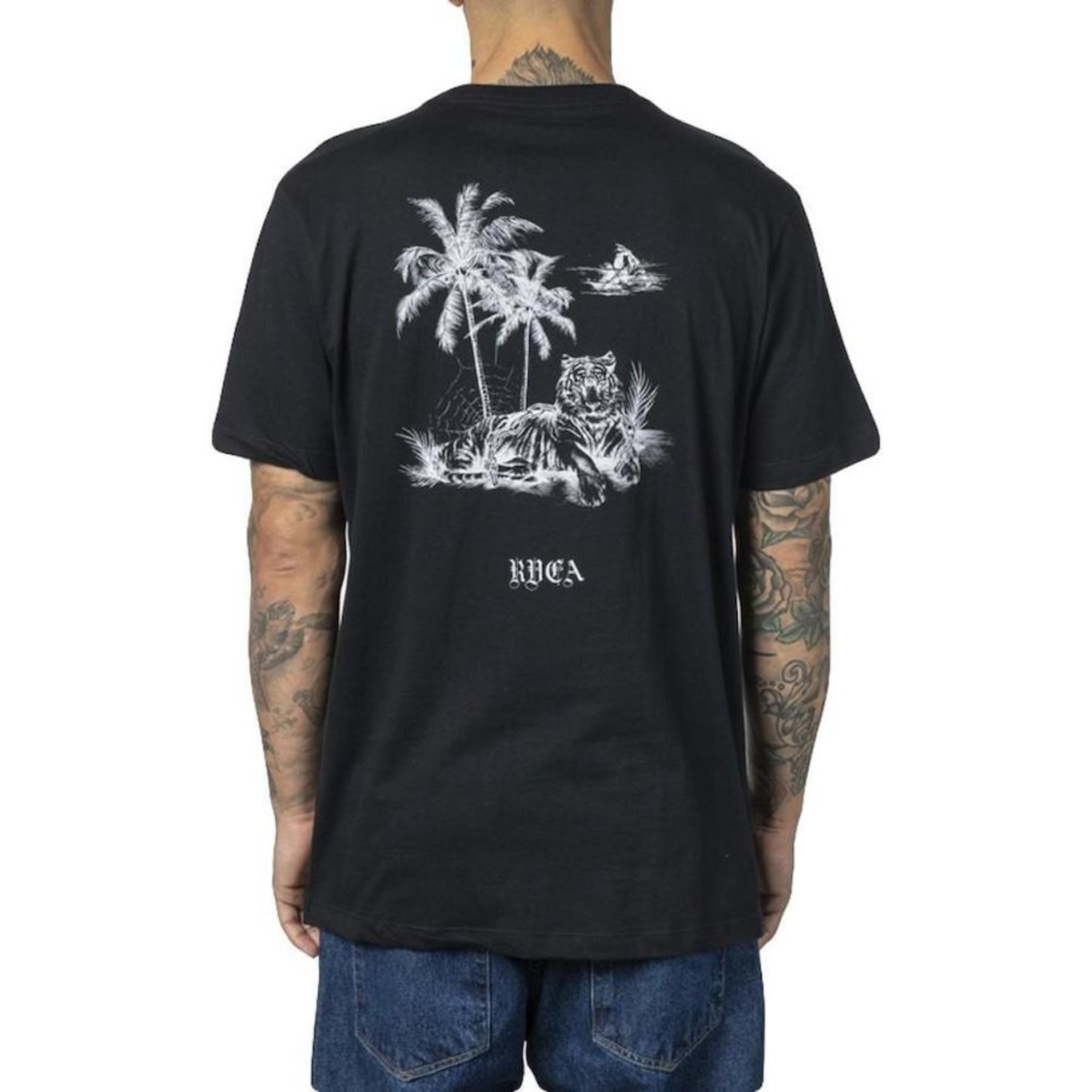 Camiseta RVCA Tiger Beach WT23 - Masculina - Foto 2