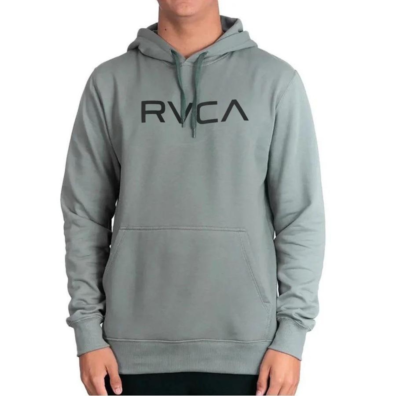 Blusão de Moletom com Capuz Rvca Big Rvca - Masculino - Foto 1