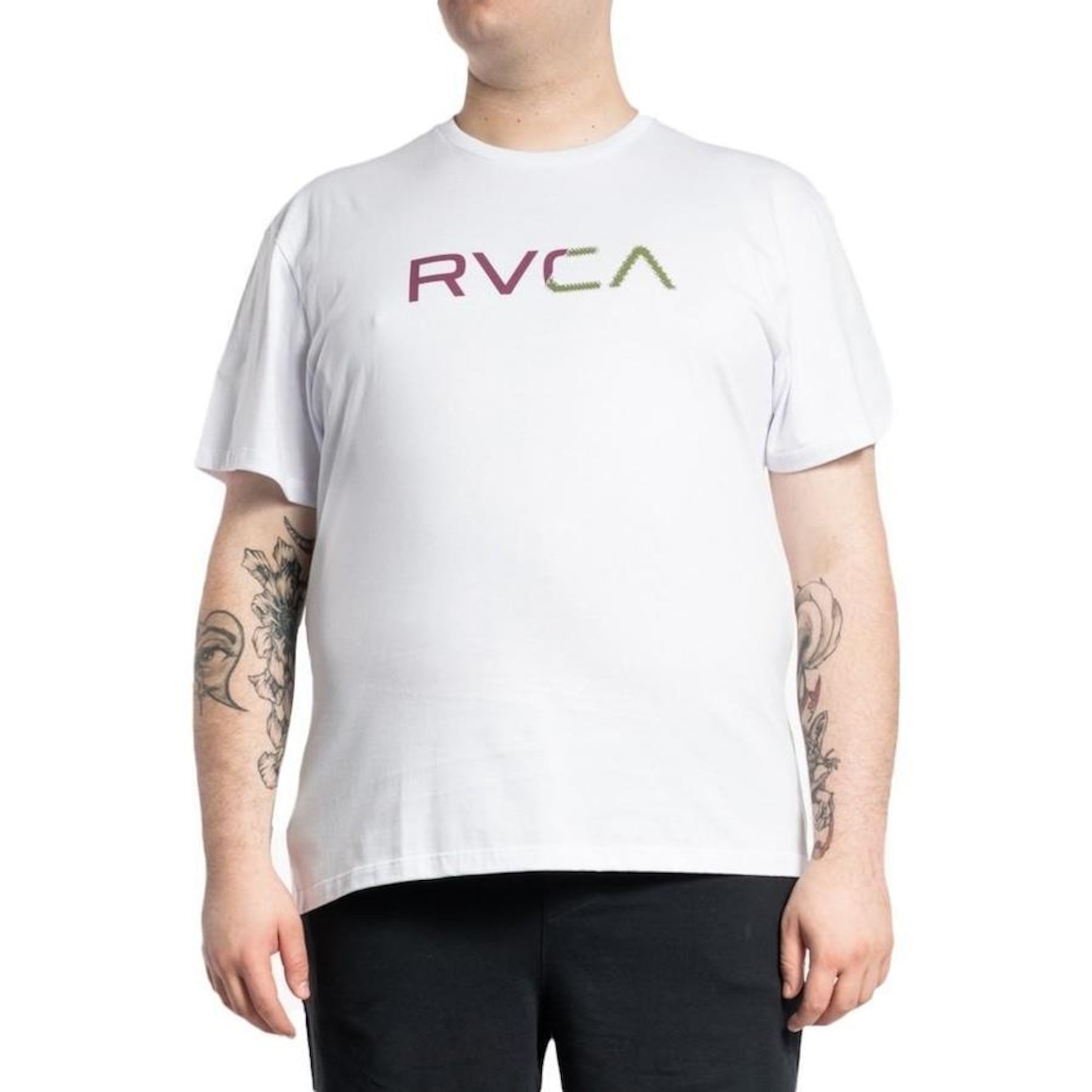 Camiseta RVCA Scanner Plus Size WT23 - Masculina - Foto 1