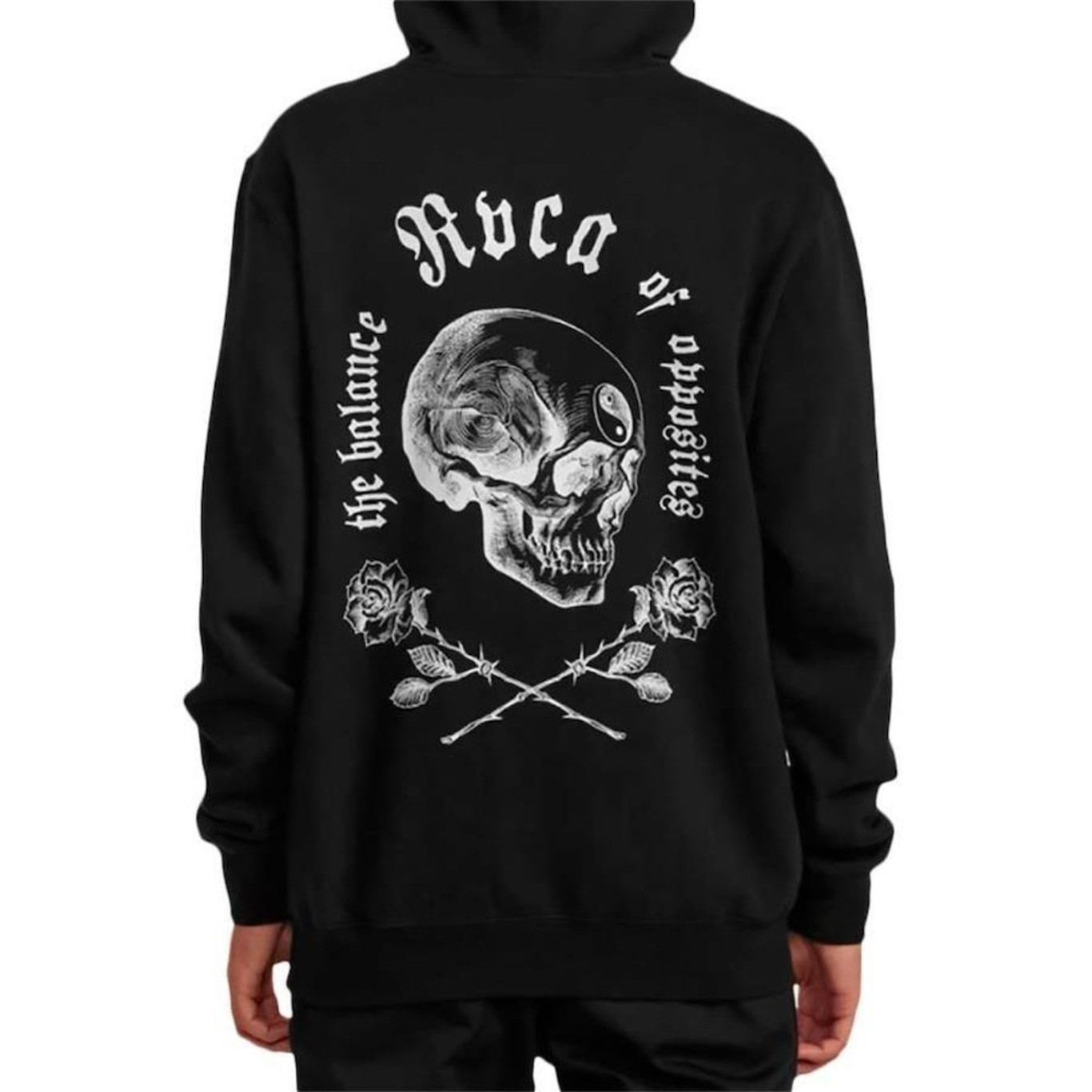 Blusão de Moletom com Capuz RVCA Opposite Skulls WT23 - Masculino - Foto 2