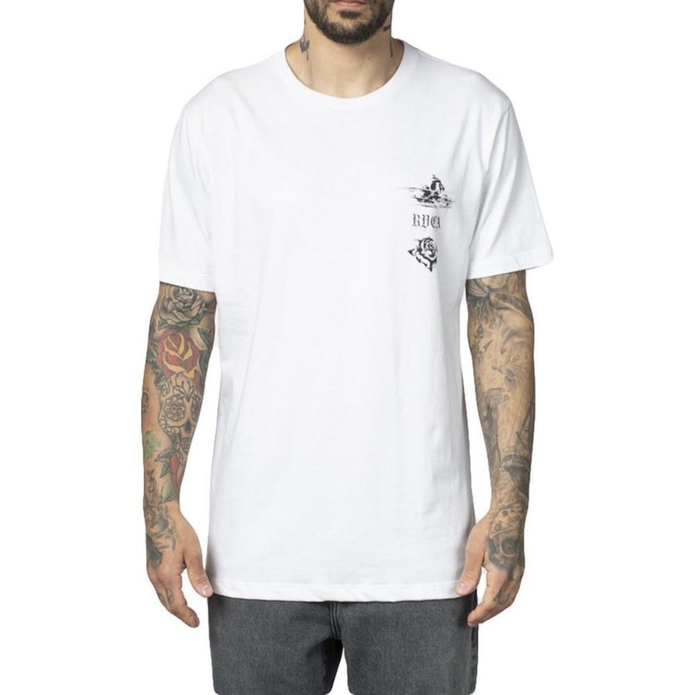 Camiseta RVCA Tiger Beach WT23 - Masculina - Foto 1