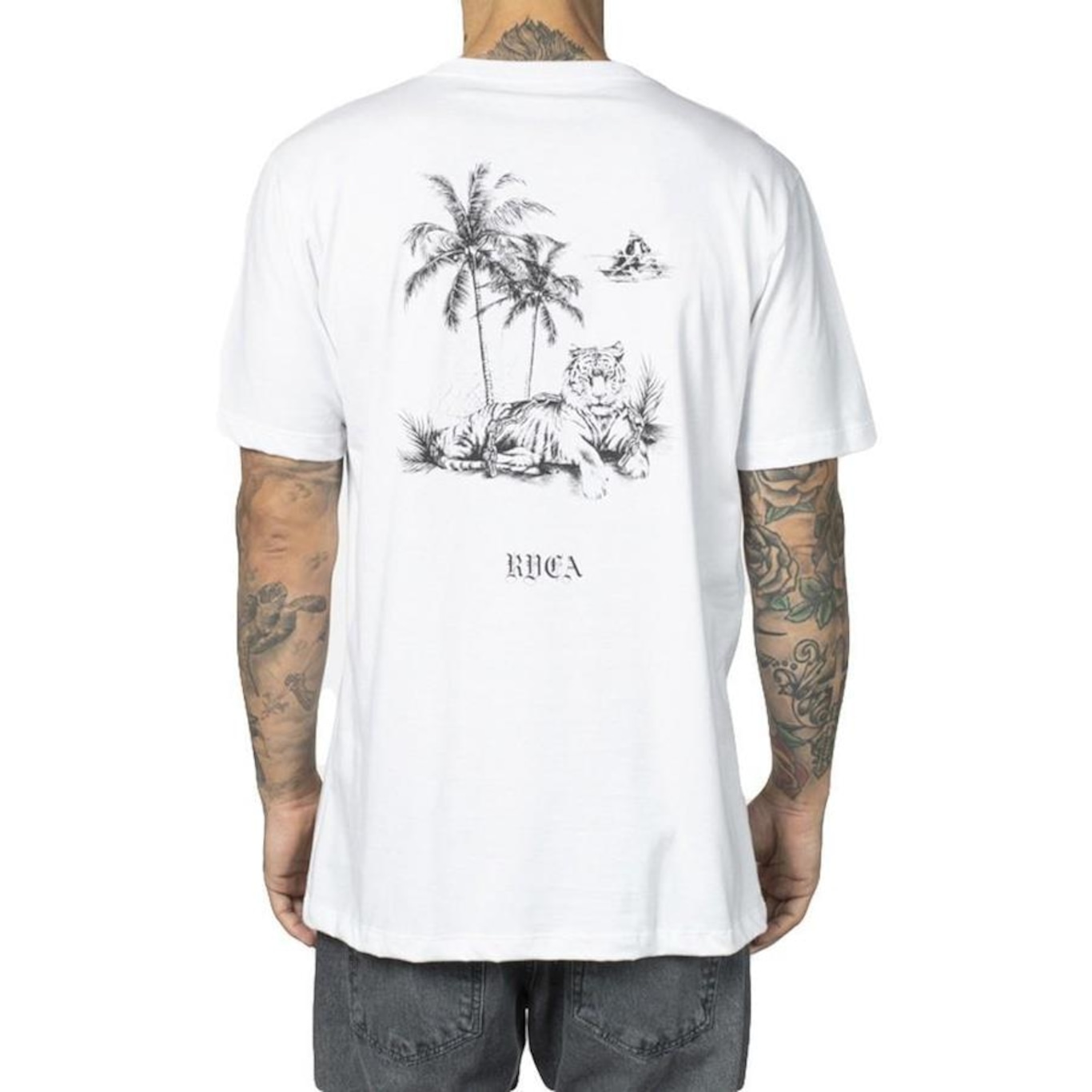 Camiseta RVCA Tiger Beach WT23 - Masculina - Foto 2