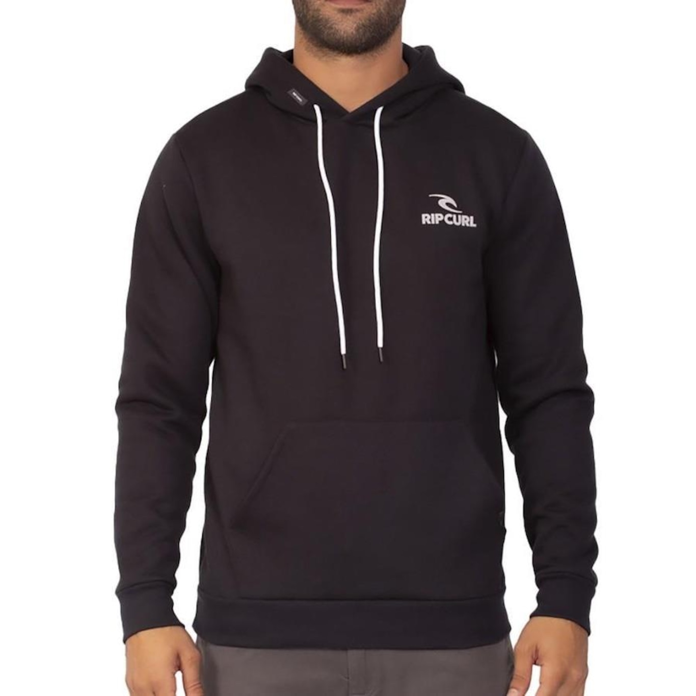 Blusão de Moletom com Capuz Rip Curl Brand Stack WT23 - Masculino - Foto 1